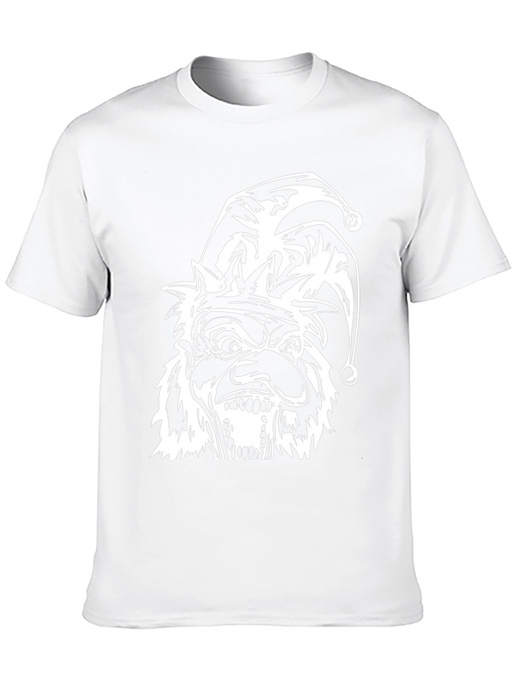 Mens Black T-Shirt with Jester Graphic