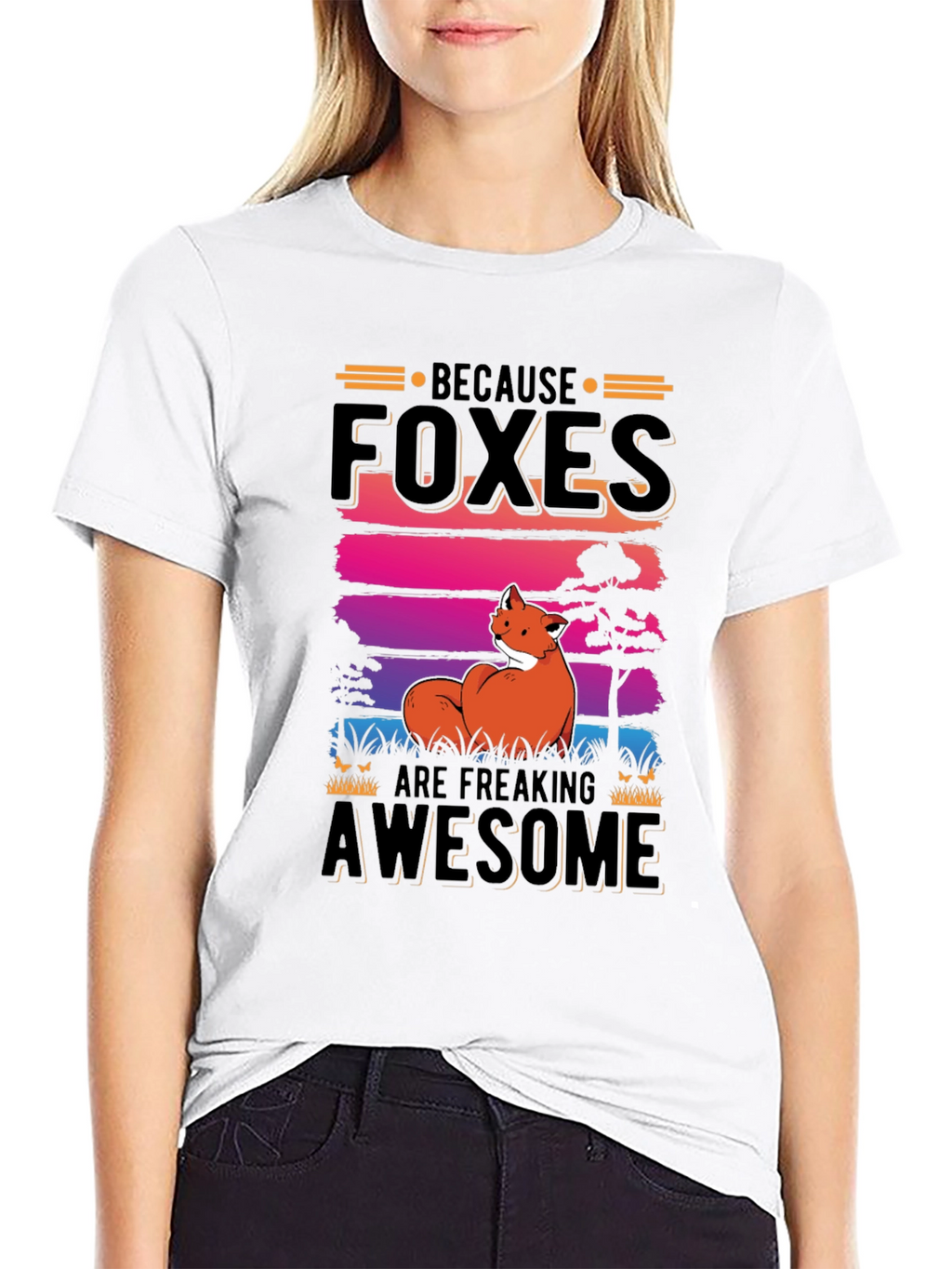 Foxes Are Freaking Awesome Graphic Tee