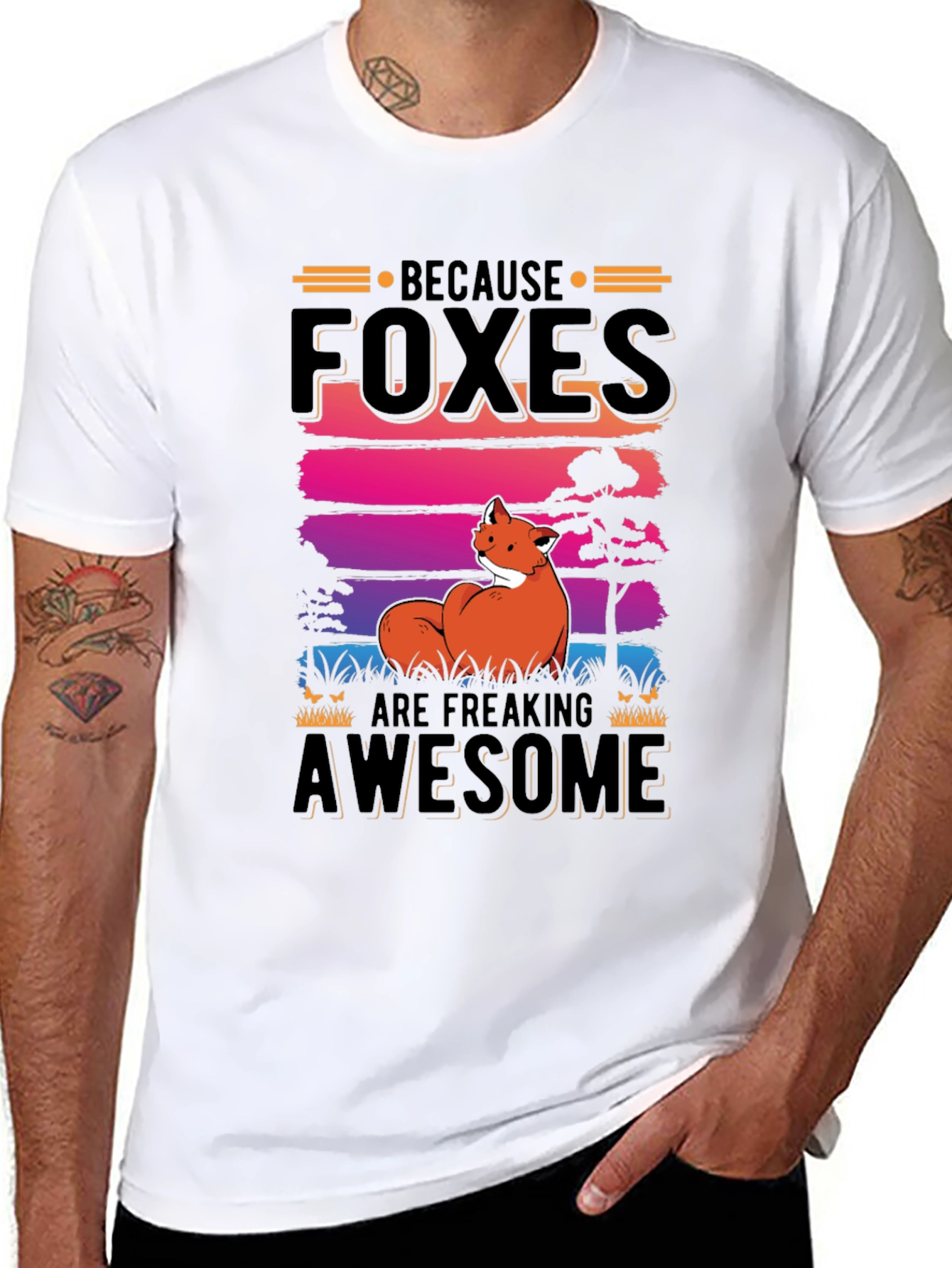 Foxes Are Freaking Awesome Graphic Tee