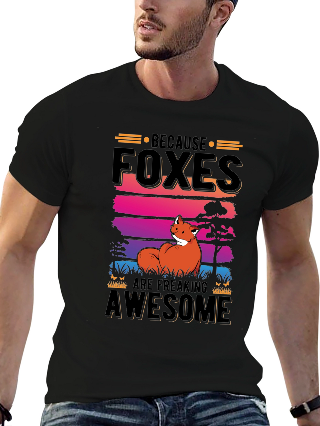 Foxes Are Freaking Awesome Graphic Tee