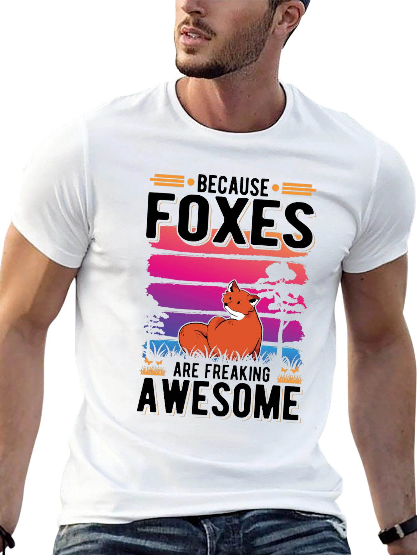 Foxes Are Freaking Awesome Graphic Tee