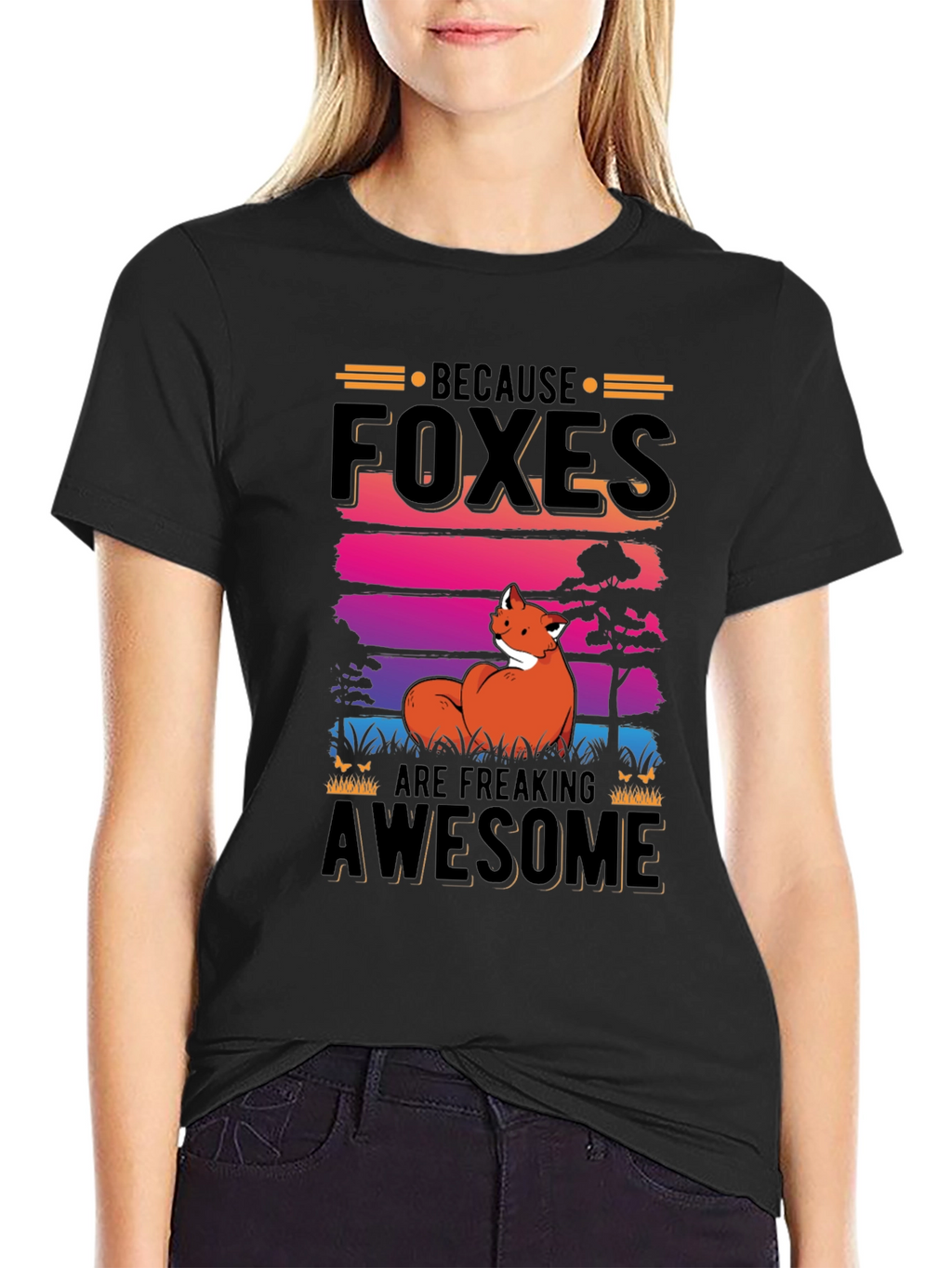 Foxes Are Freaking Awesome Graphic Tee
