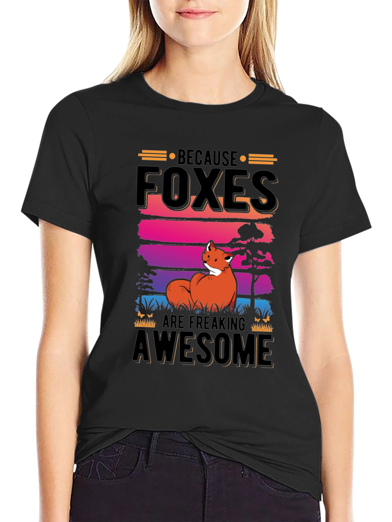 Foxes Are Freaking Awesome Graphic Tee