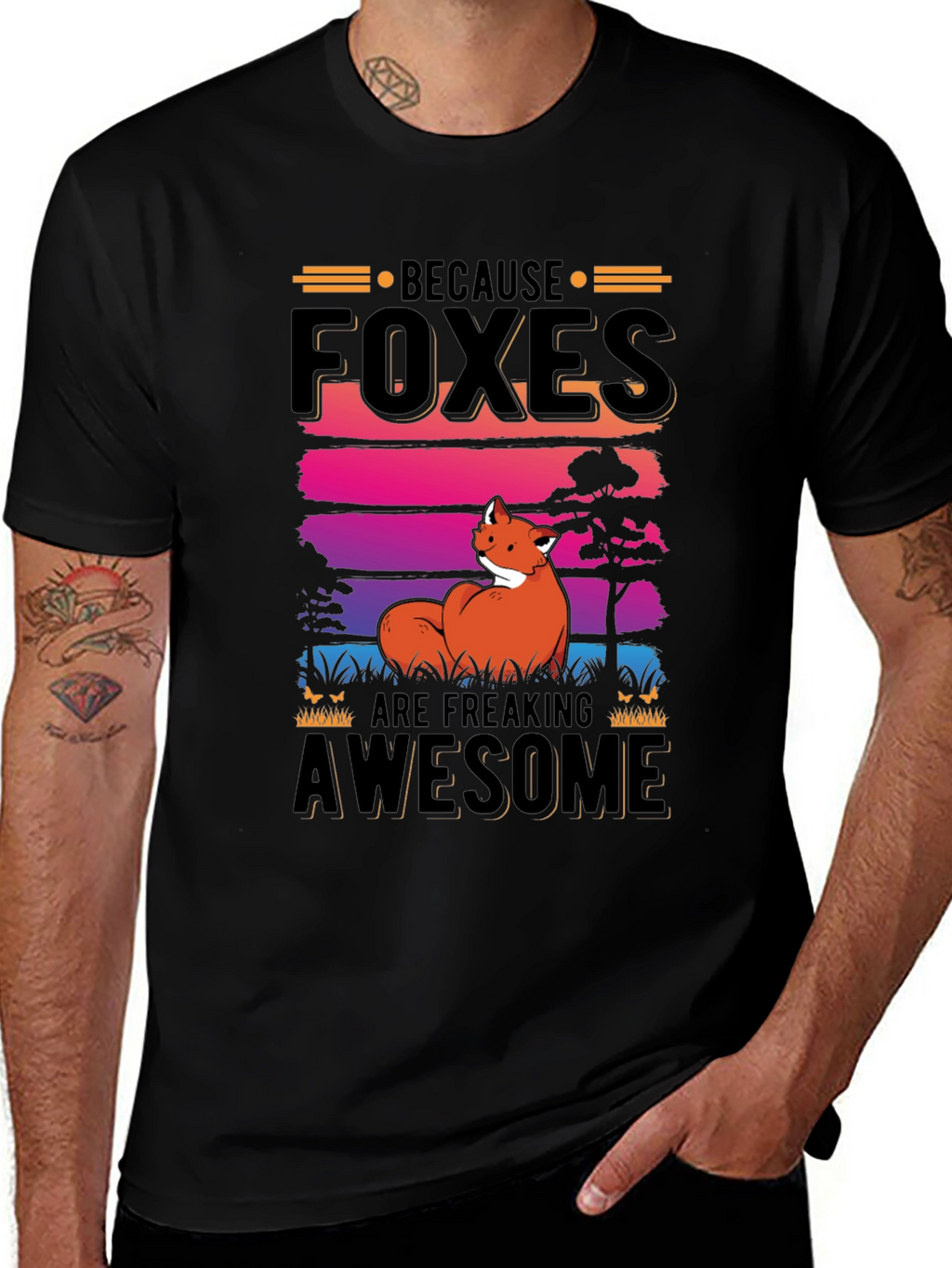 Foxes Are Freaking Awesome Graphic Tee