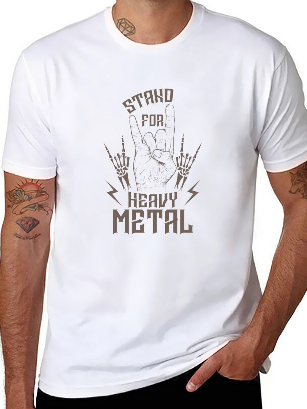 Stand For Heavy Metal Graphic T-Shirt