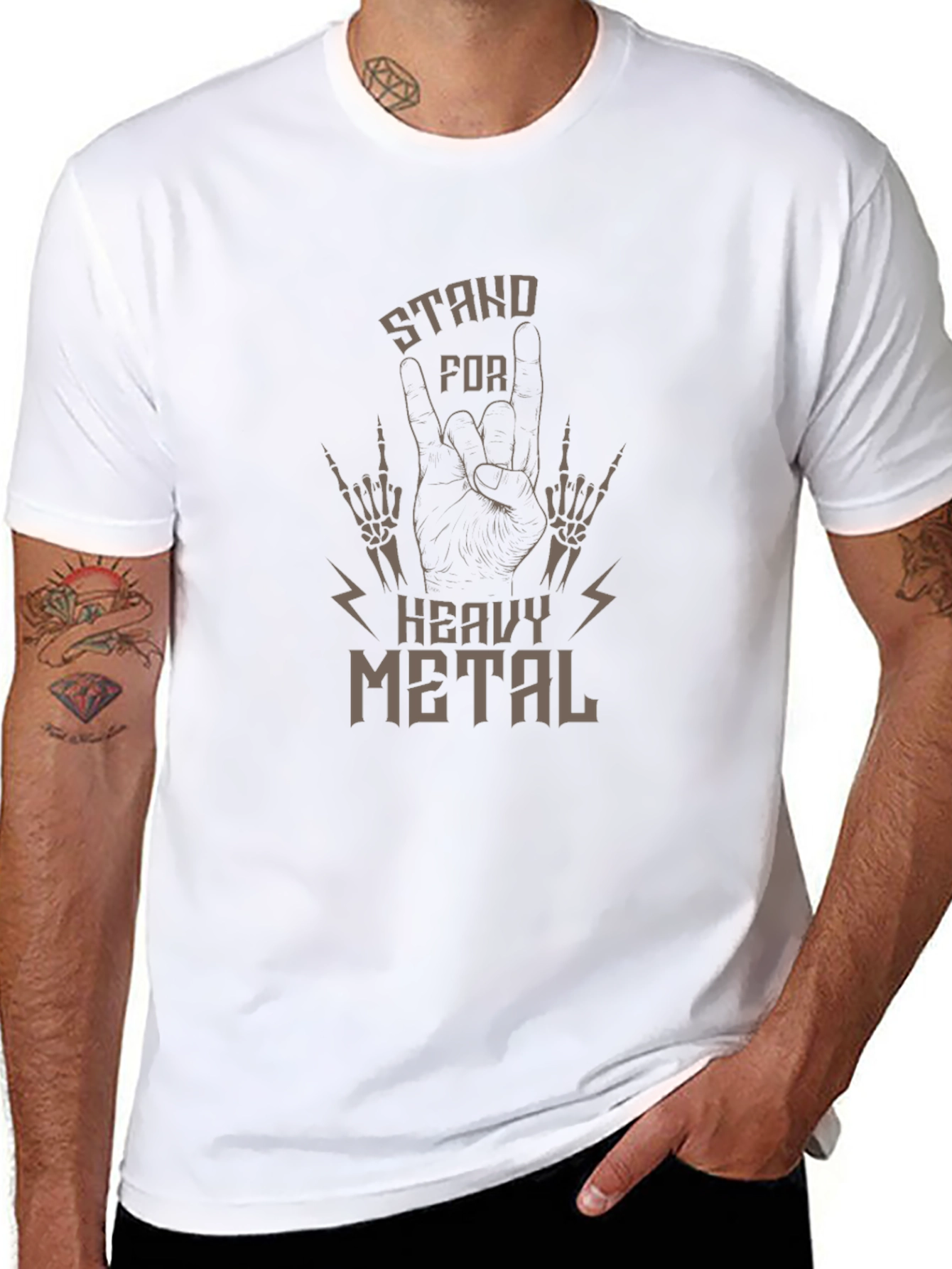 Stand For Heavy Metal Graphic T-Shirt