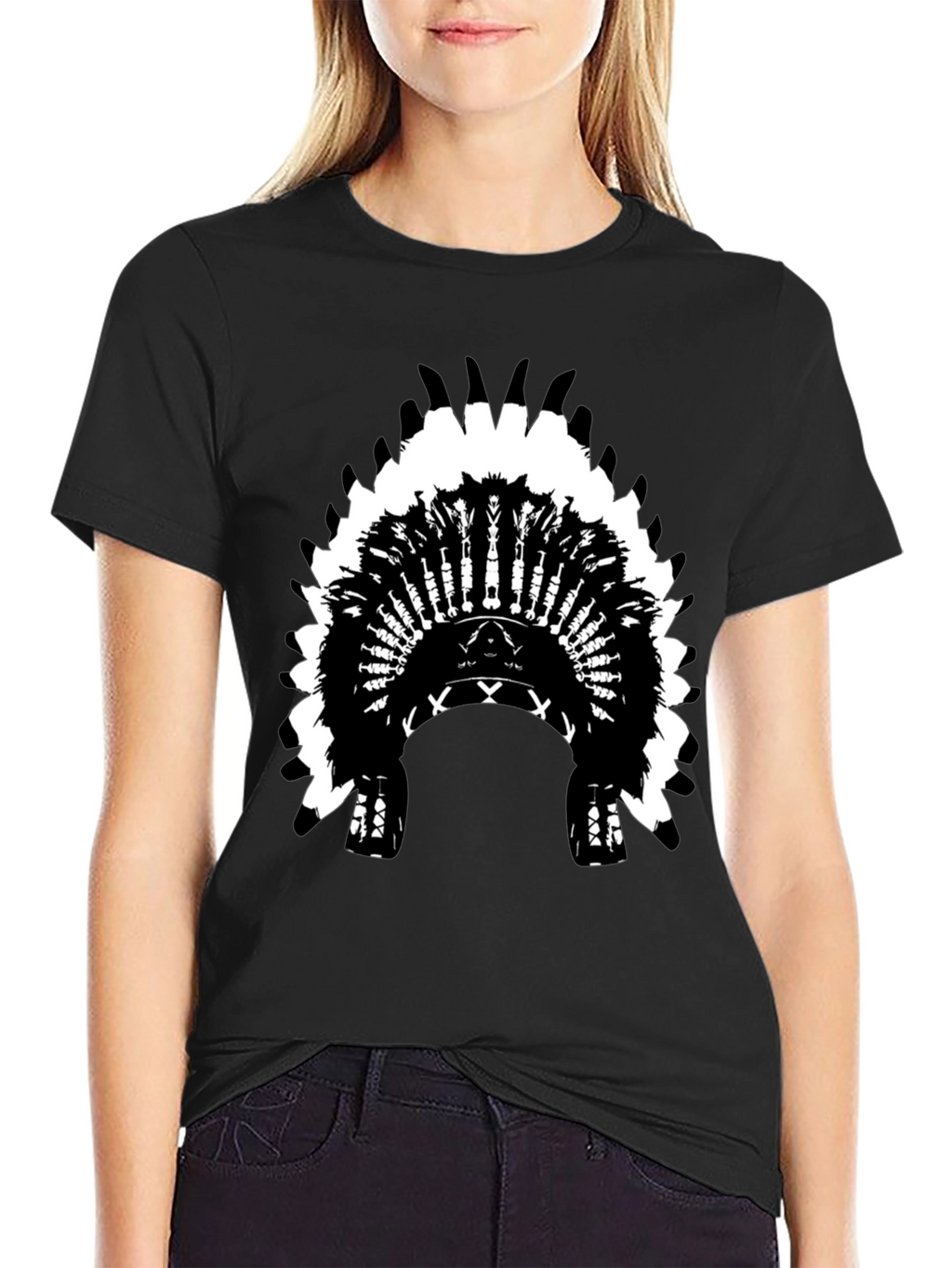 Native American Headdress Graphic Tee