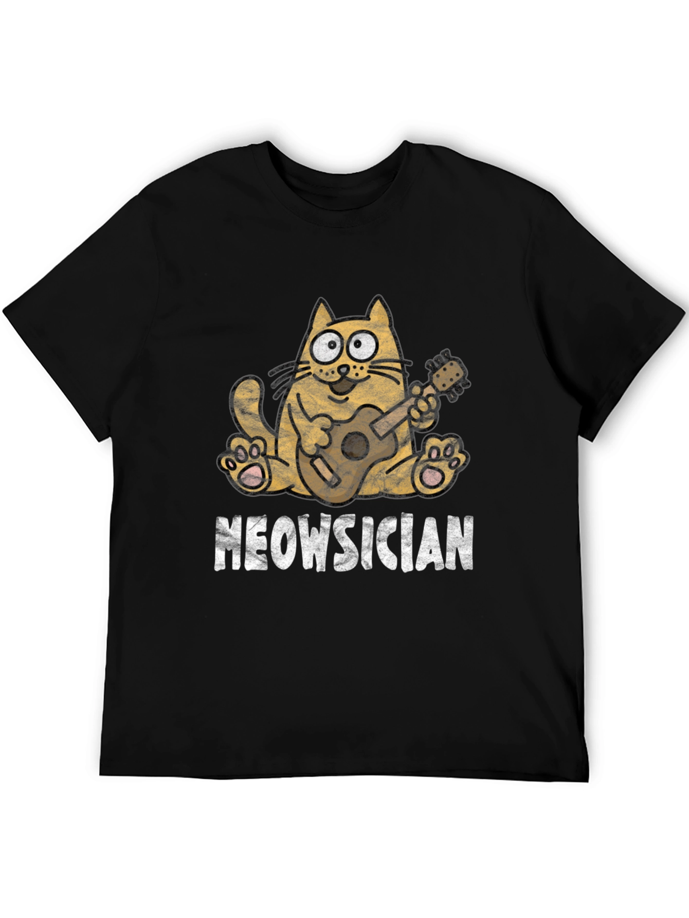 Meowsician Cat T-Shirt - Funny Musician Tee
