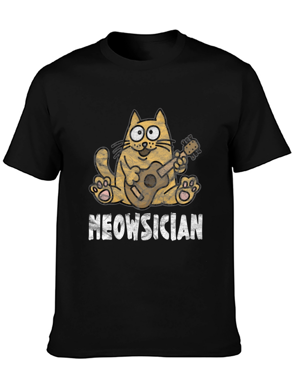Meowsician Cat T-Shirt - Funny Musician Tee