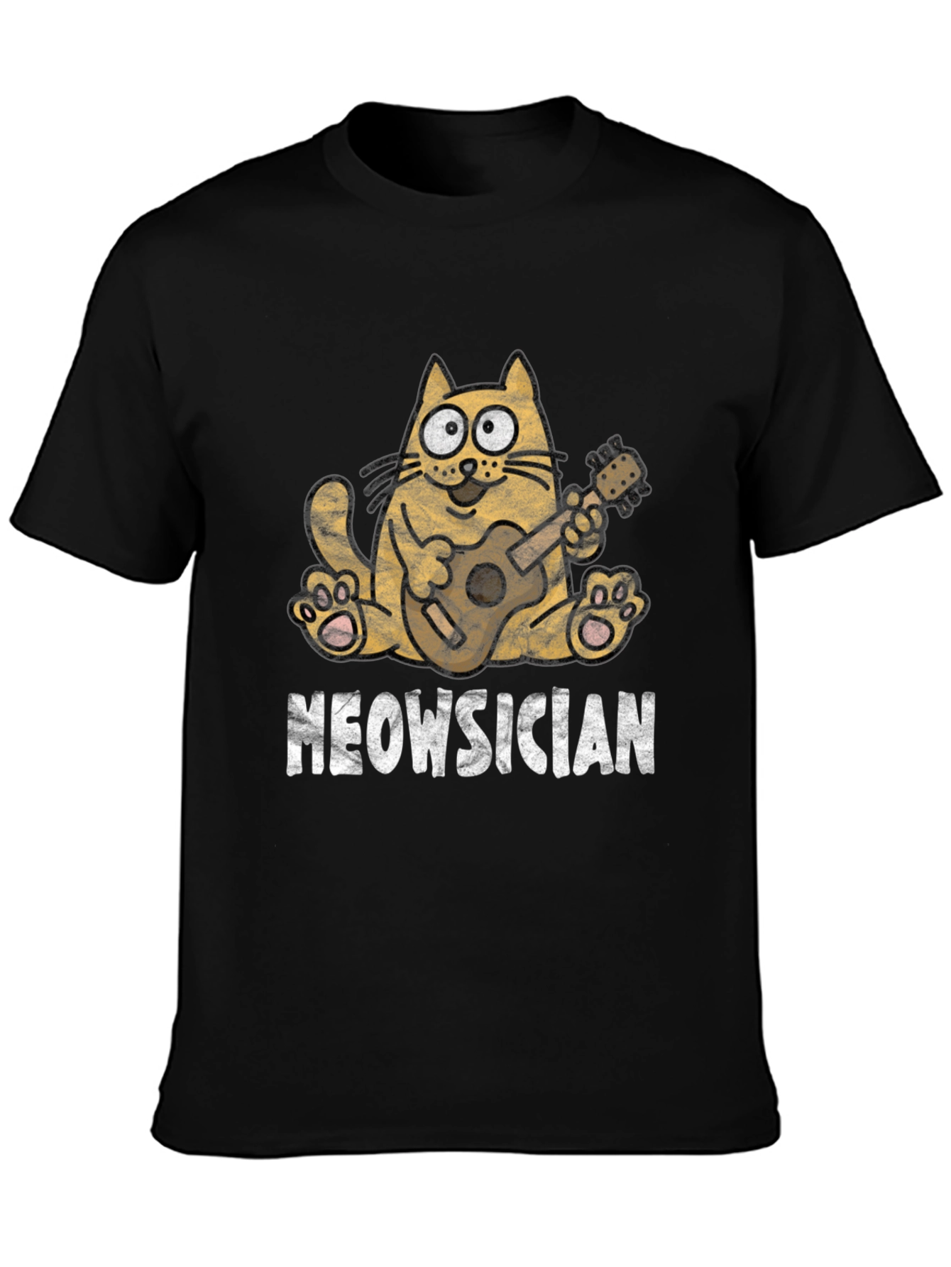 Meowsician Cat T-Shirt - Funny Musician Tee