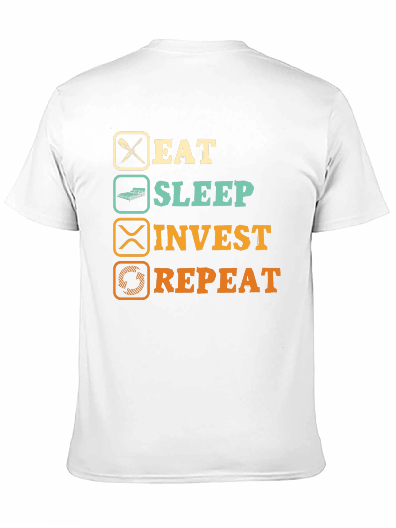 Eat Sleep Invest Repeat Graphic T-Shirt