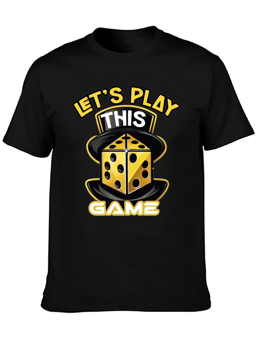 Lets Play This Game T-Shirt Dice Graphic Novelty Tee