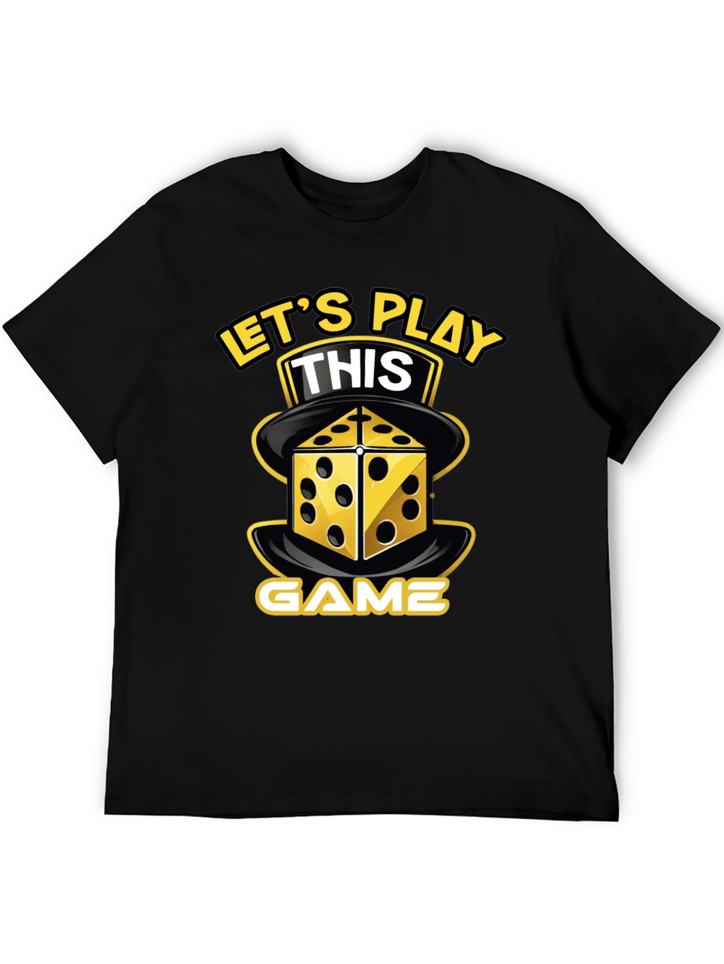 Lets Play This Game T-Shirt Dice Graphic Novelty Tee