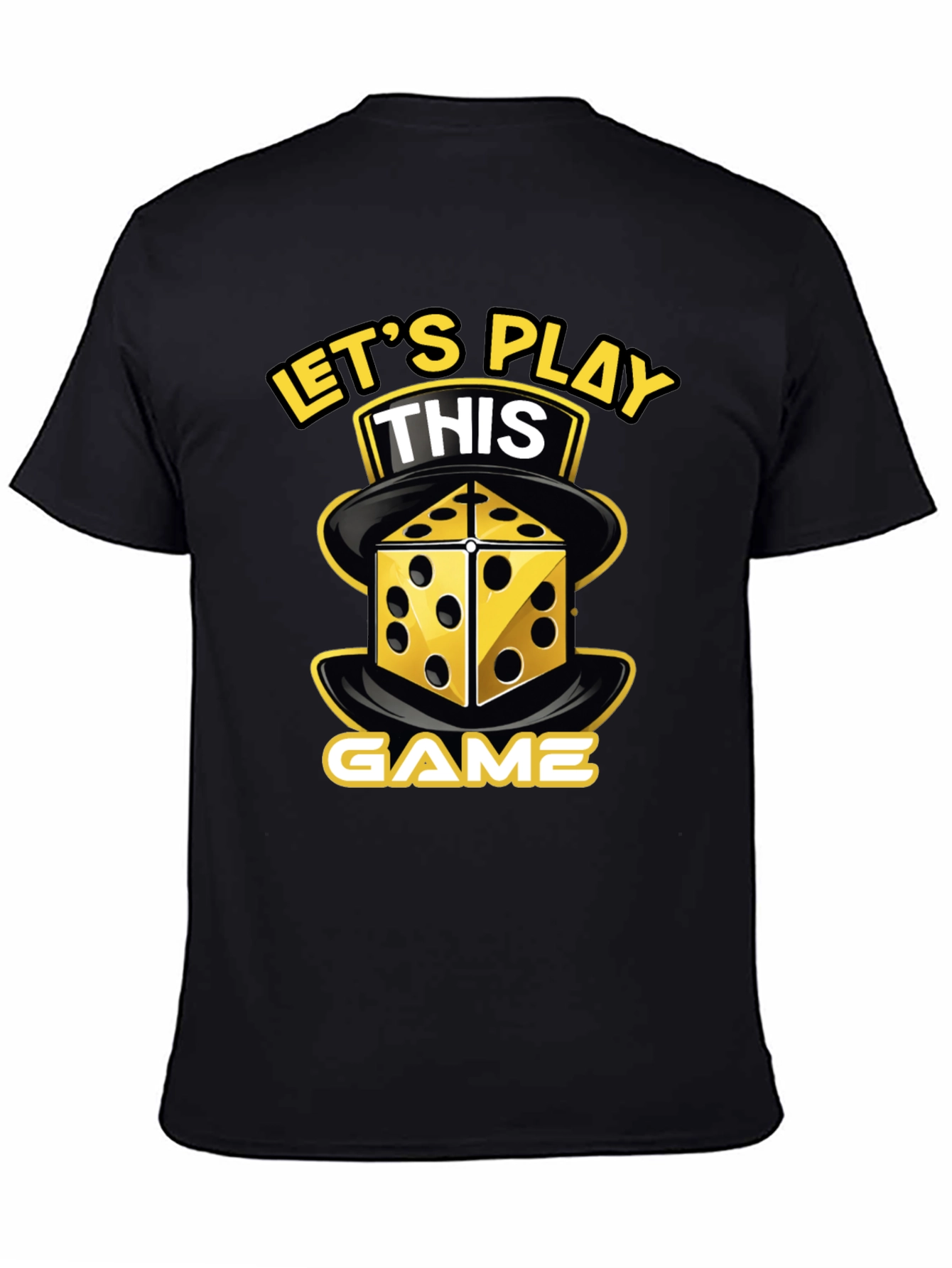 Lets Play This Game T-Shirt Dice Graphic Novelty Tee