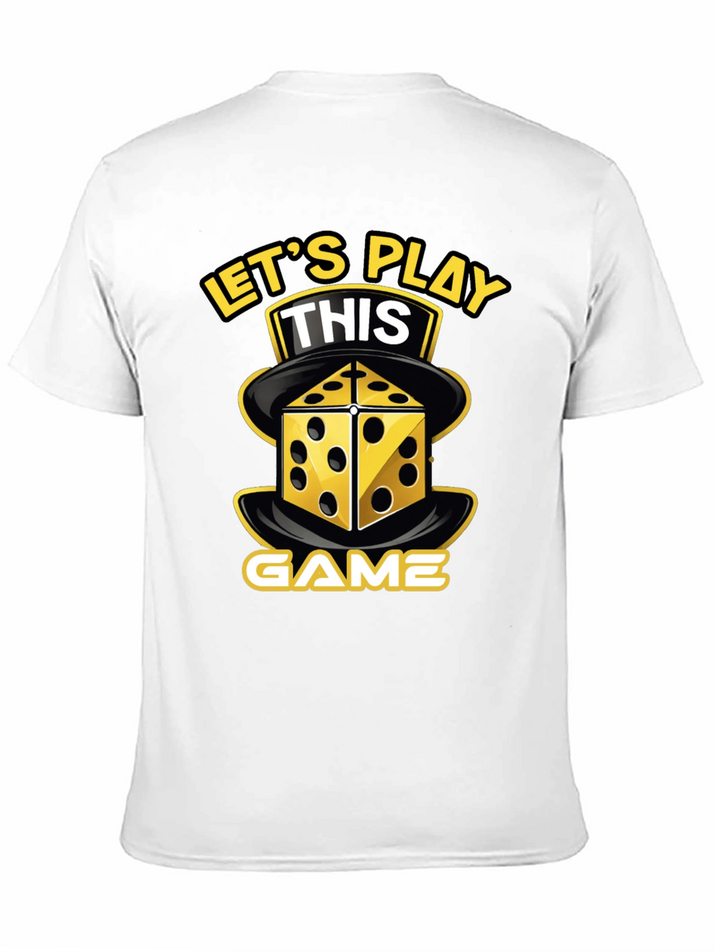 Lets Play This Game T-Shirt Dice Graphic Novelty Tee