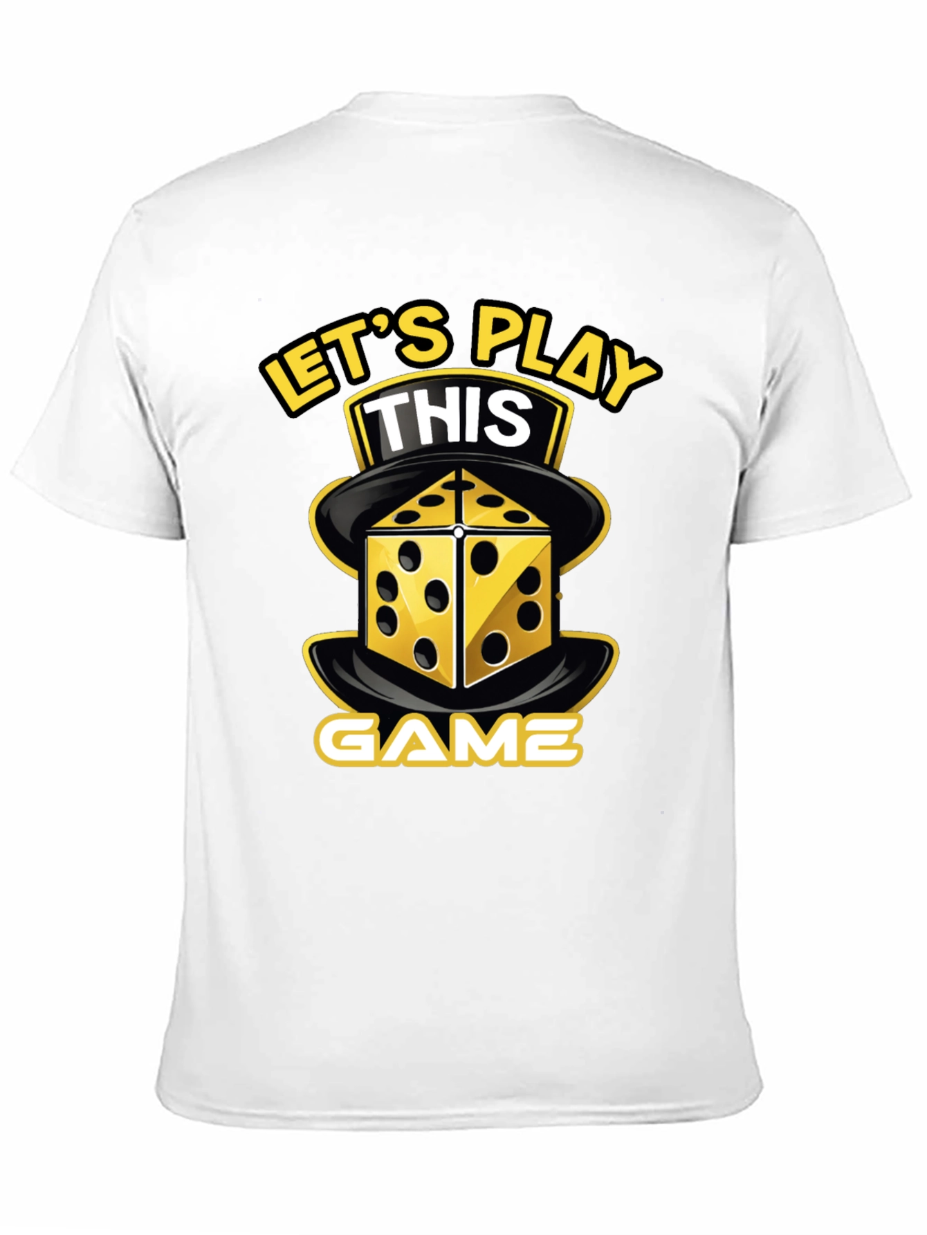 Lets Play This Game T-Shirt Dice Graphic Novelty Tee