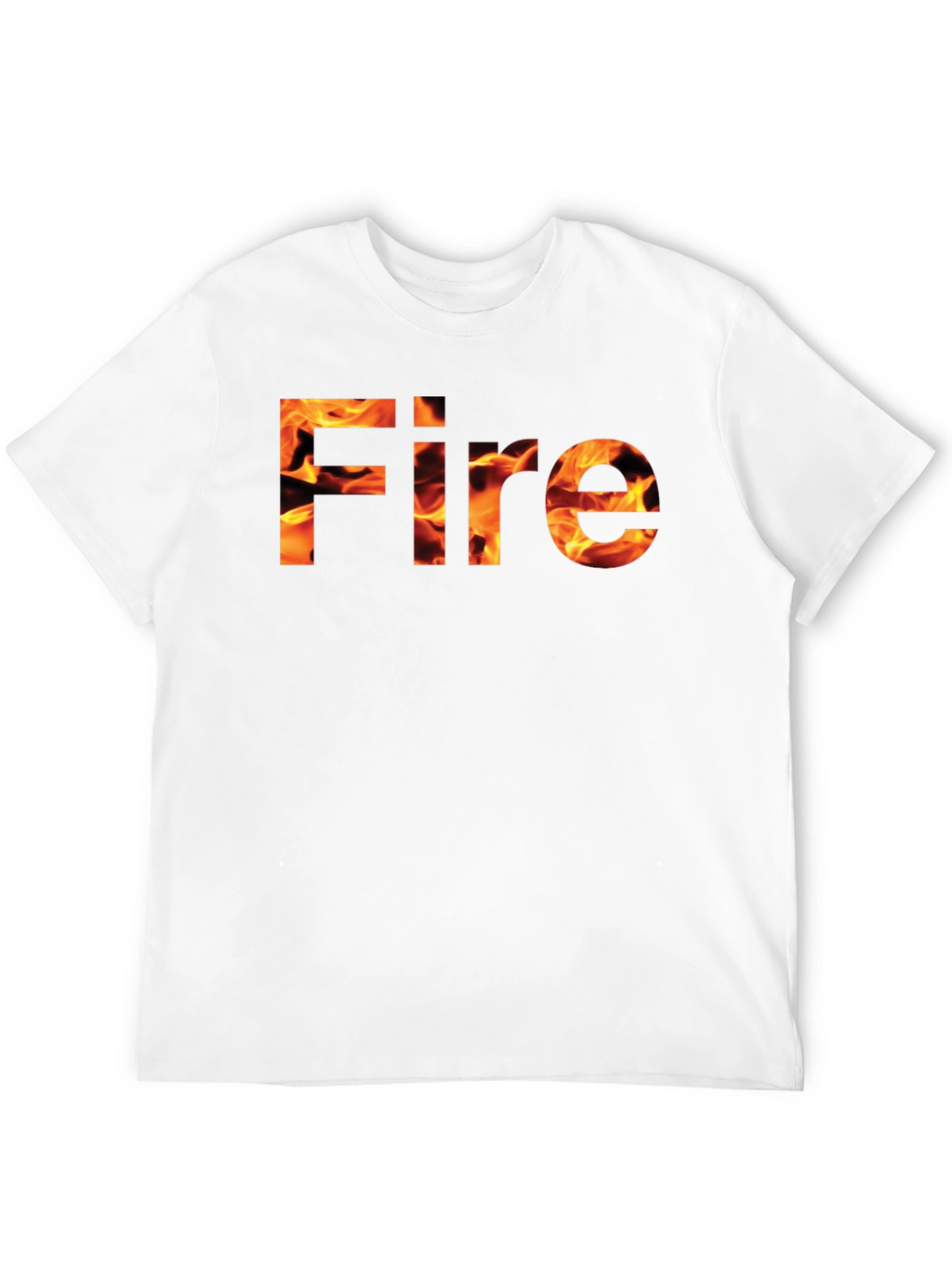 Fire Graphic Black Tee - Bold & Stylish