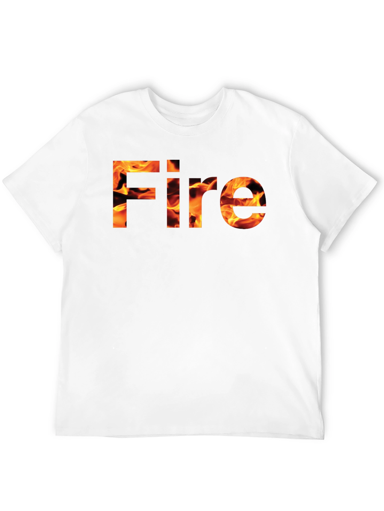 Fire Graphic Black Tee - Bold & Stylish