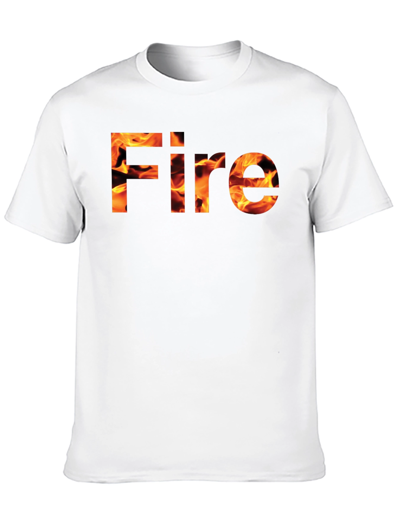 Fire Graphic Black Tee - Bold & Stylish