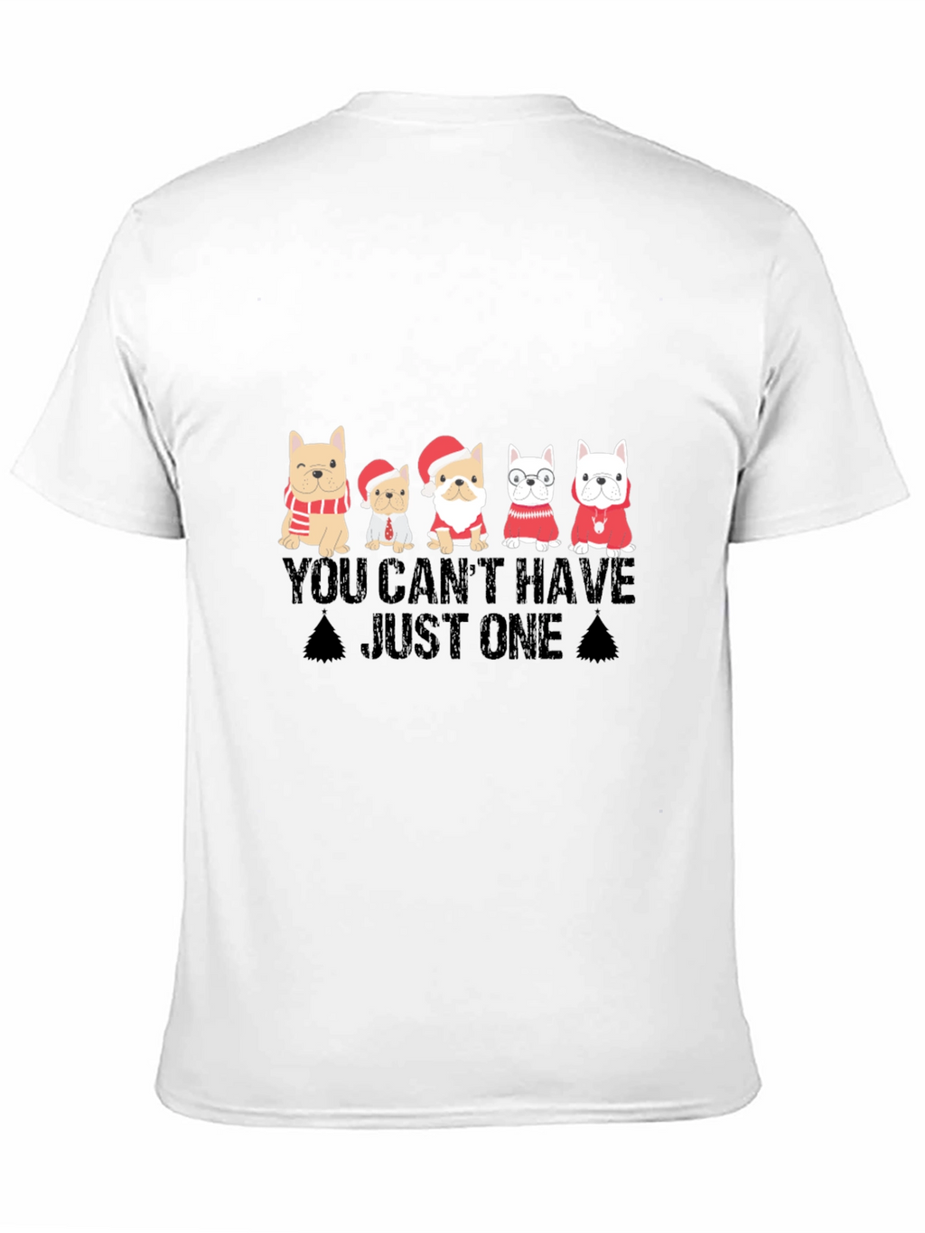 Festive French Bulldog T-Shirt