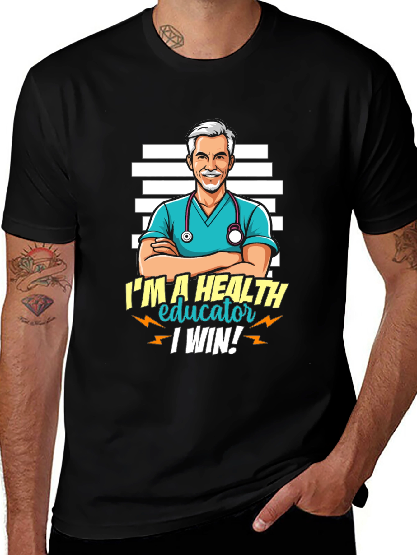 Health Educator T-Shirt - I Win! Nurse Doctor Tee