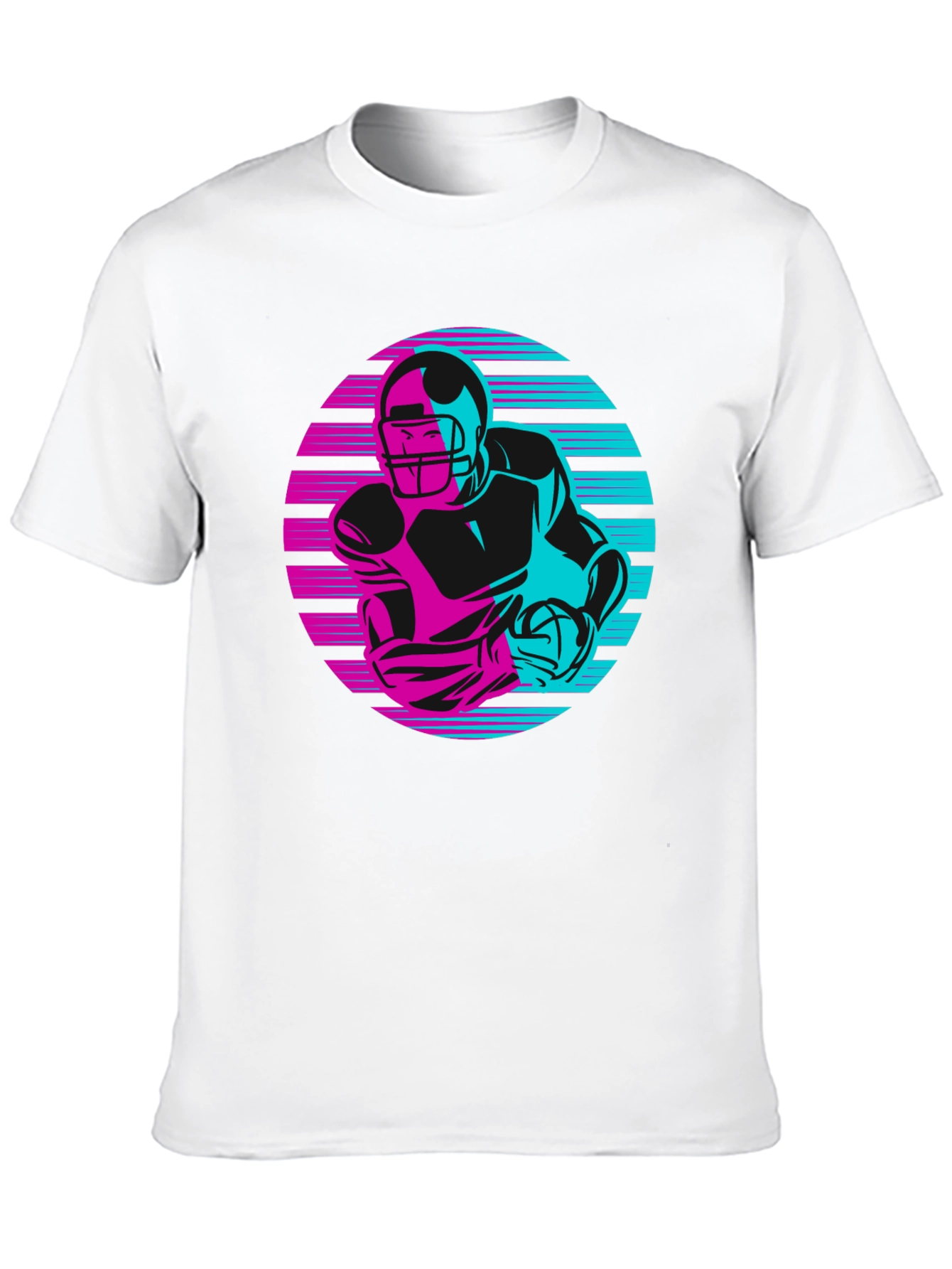 Retro Football Player Graphic Tee