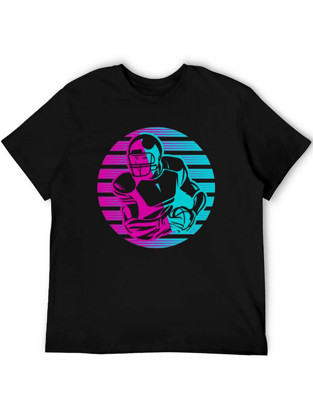 Retro Football Player Graphic Tee