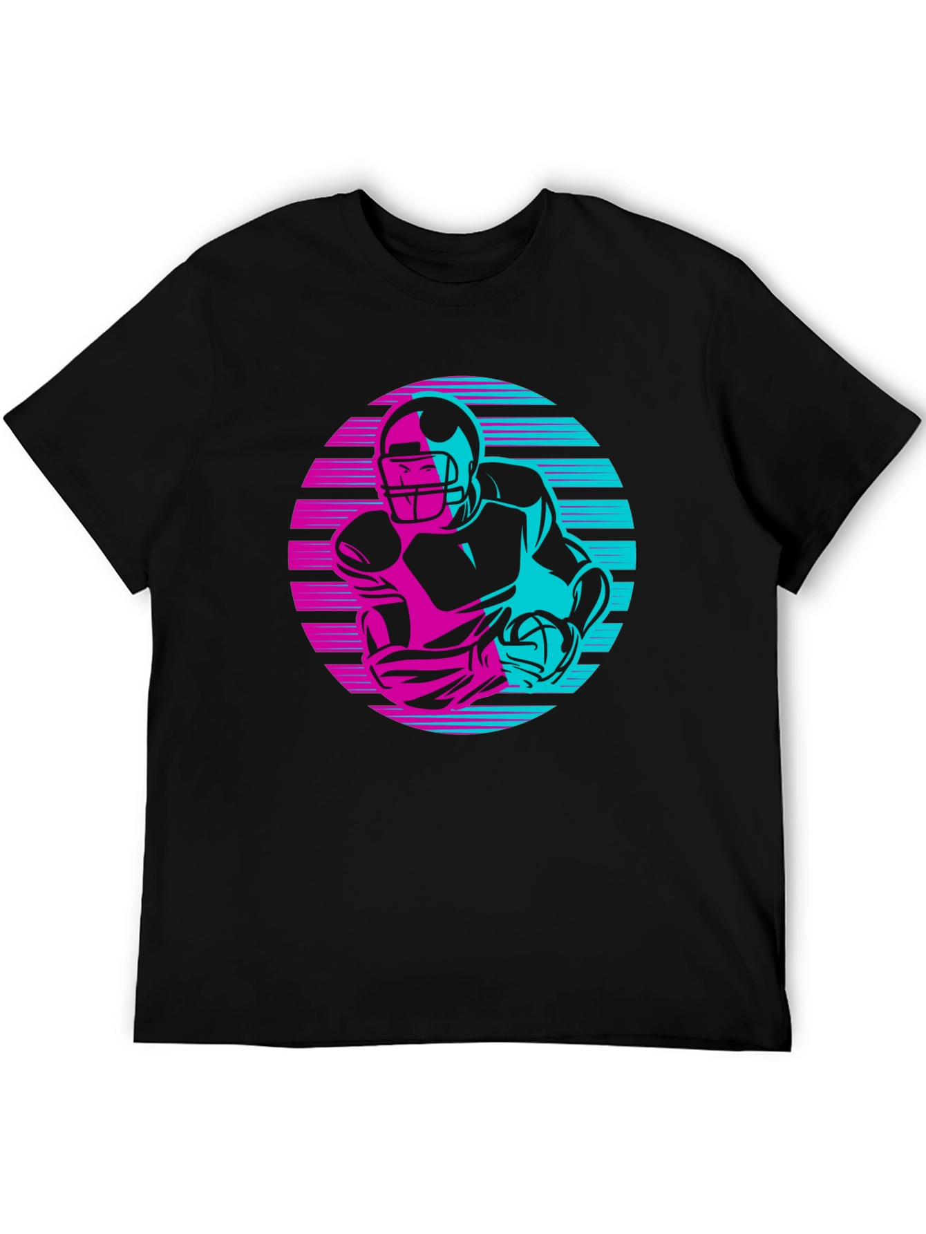 Retro Football Player Graphic Tee
