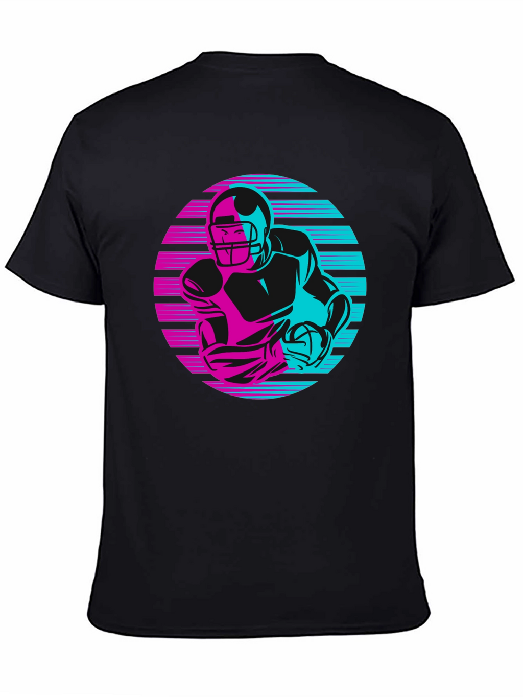 Retro Football Player Graphic Tee