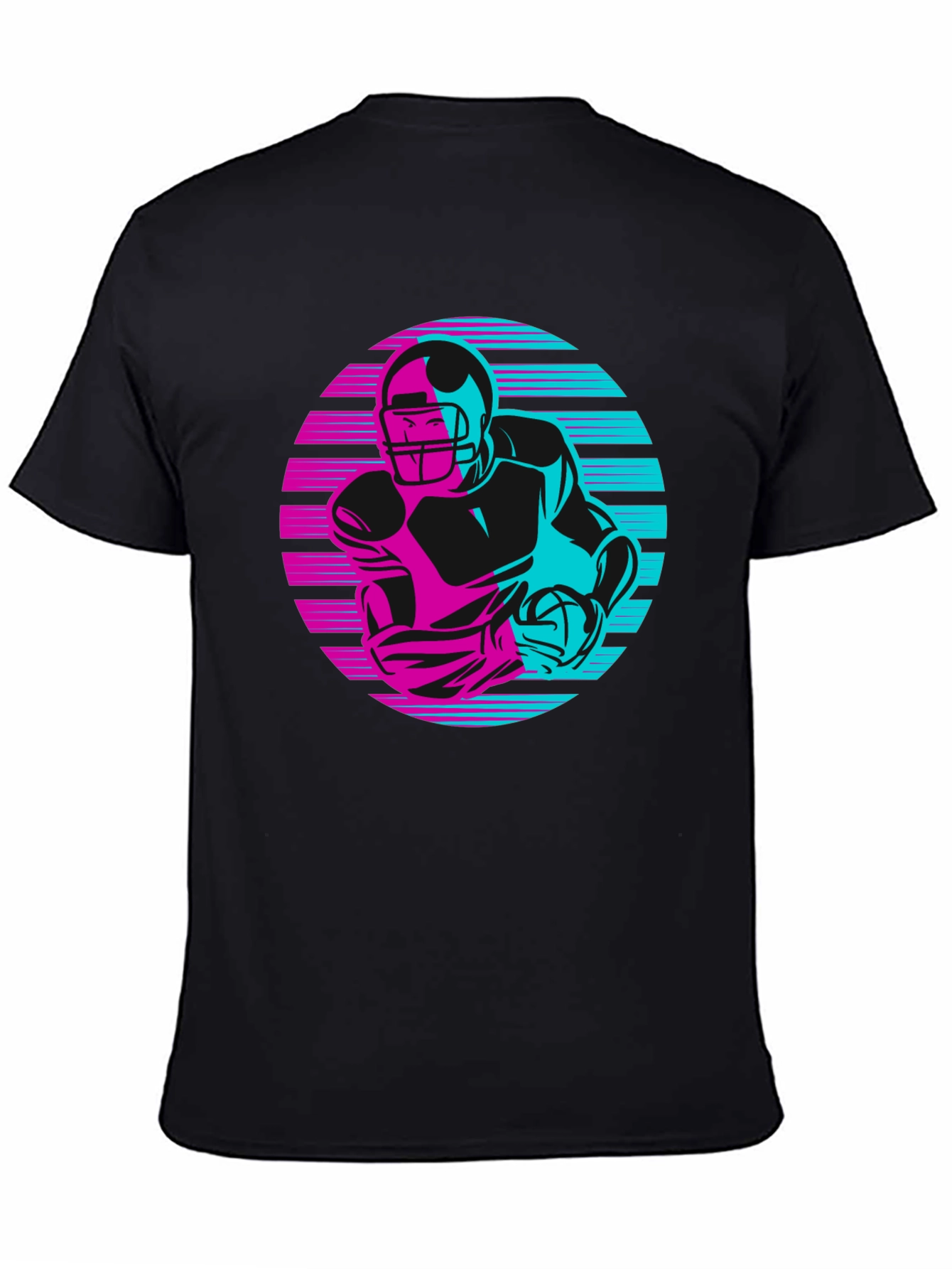 Retro Football Player Graphic Tee