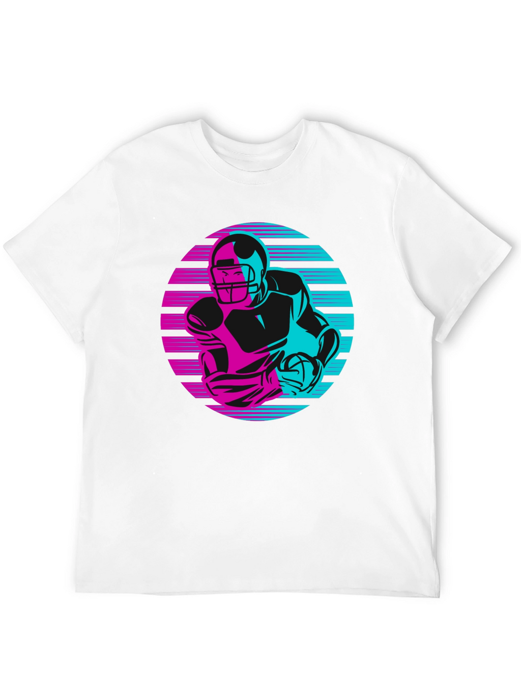 Retro Football Player Graphic Tee
