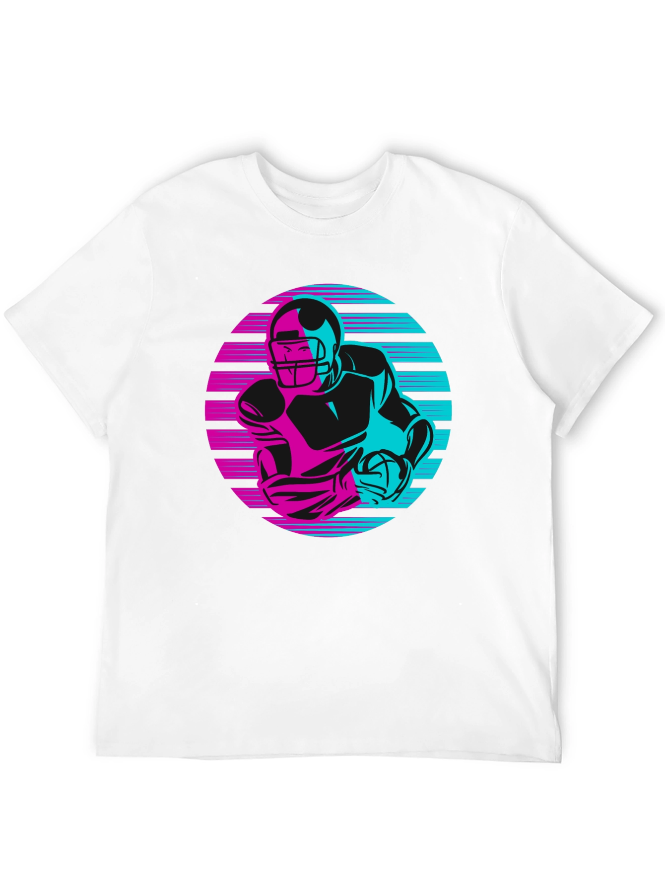 Retro Football Player Graphic Tee