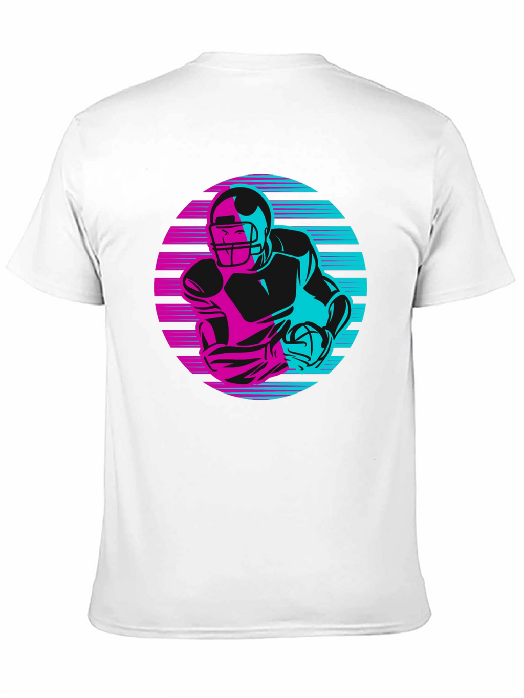 Retro Football Player Graphic Tee