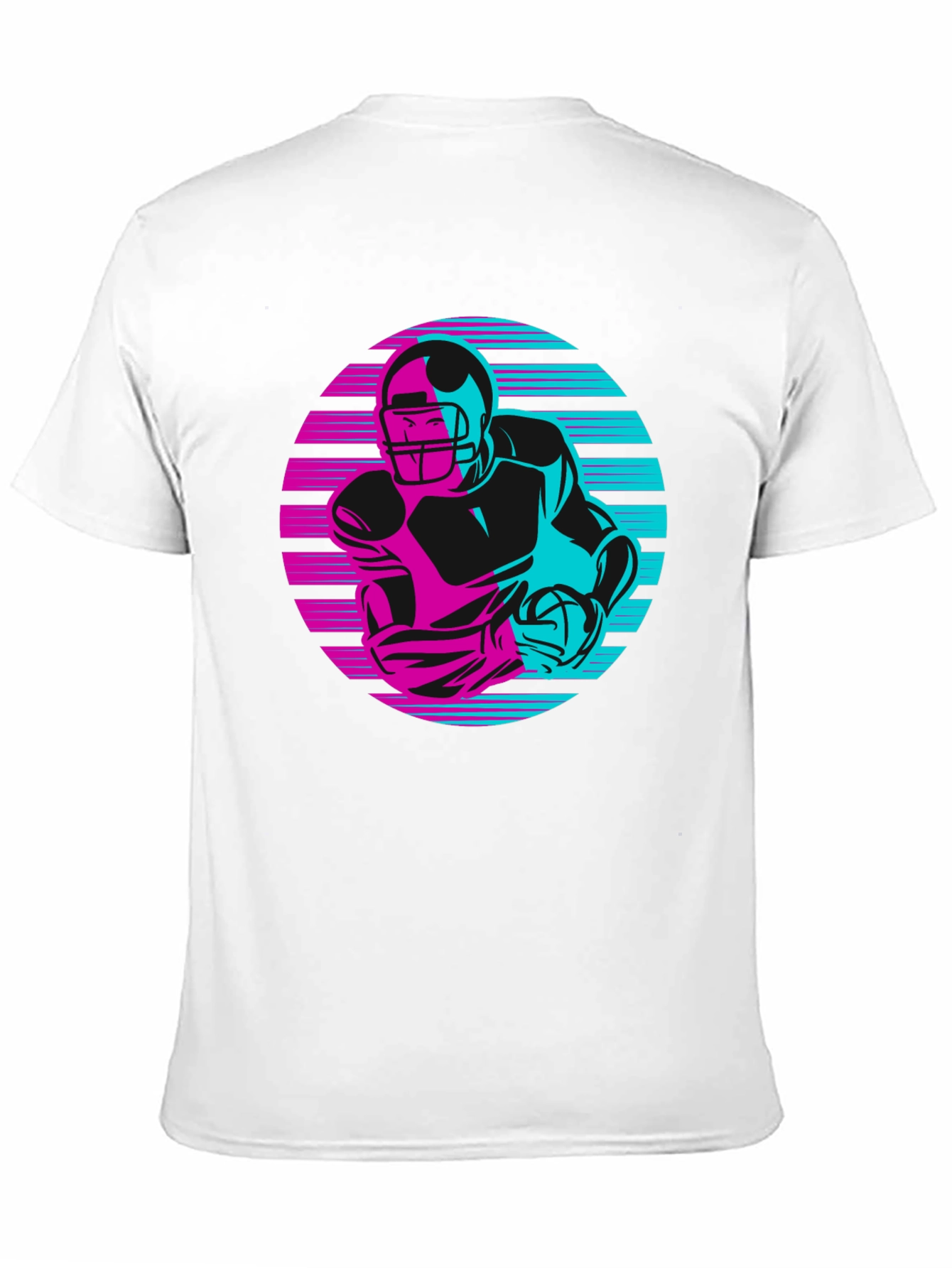 Retro Football Player Graphic Tee