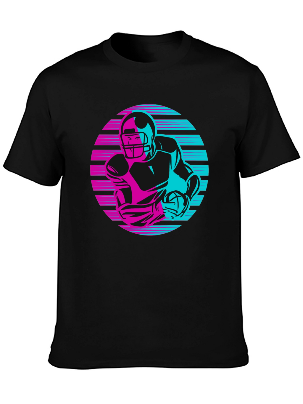 Retro Football Player Graphic Tee