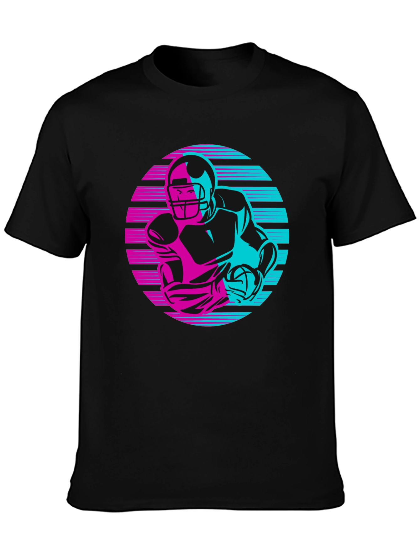 Retro Football Player Graphic Tee