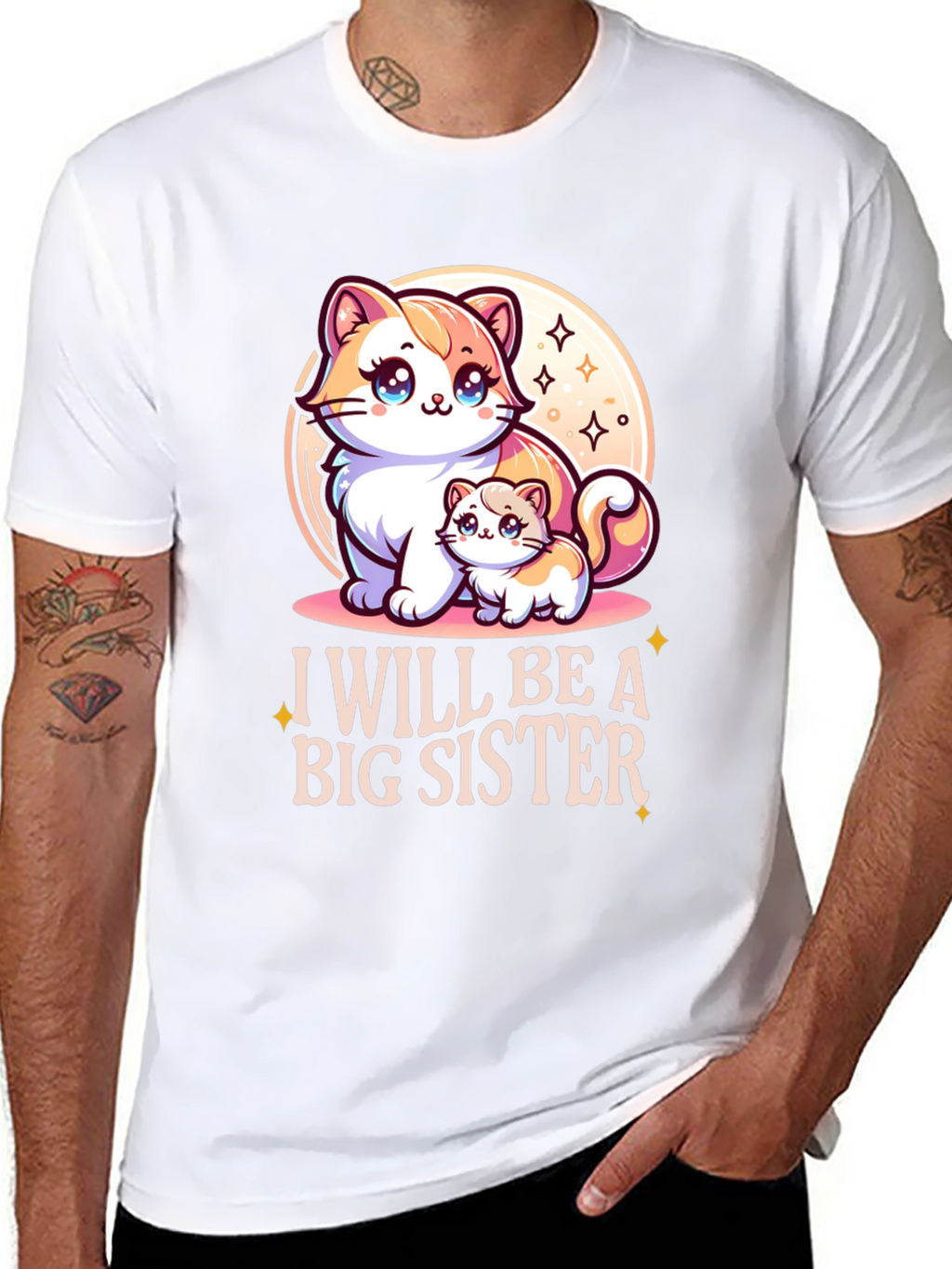 I Will Be A Big Sister Cute Kitten T-Shirt