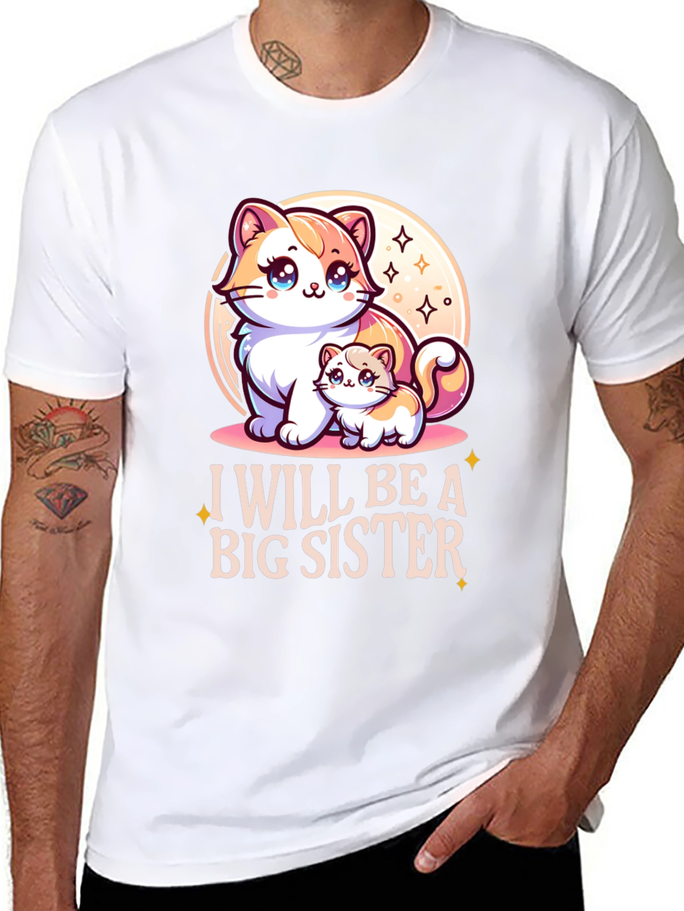 I Will Be A Big Sister Cute Kitten T-Shirt