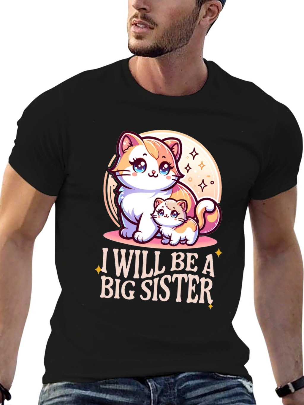 I Will Be A Big Sister Cute Kitten T-Shirt