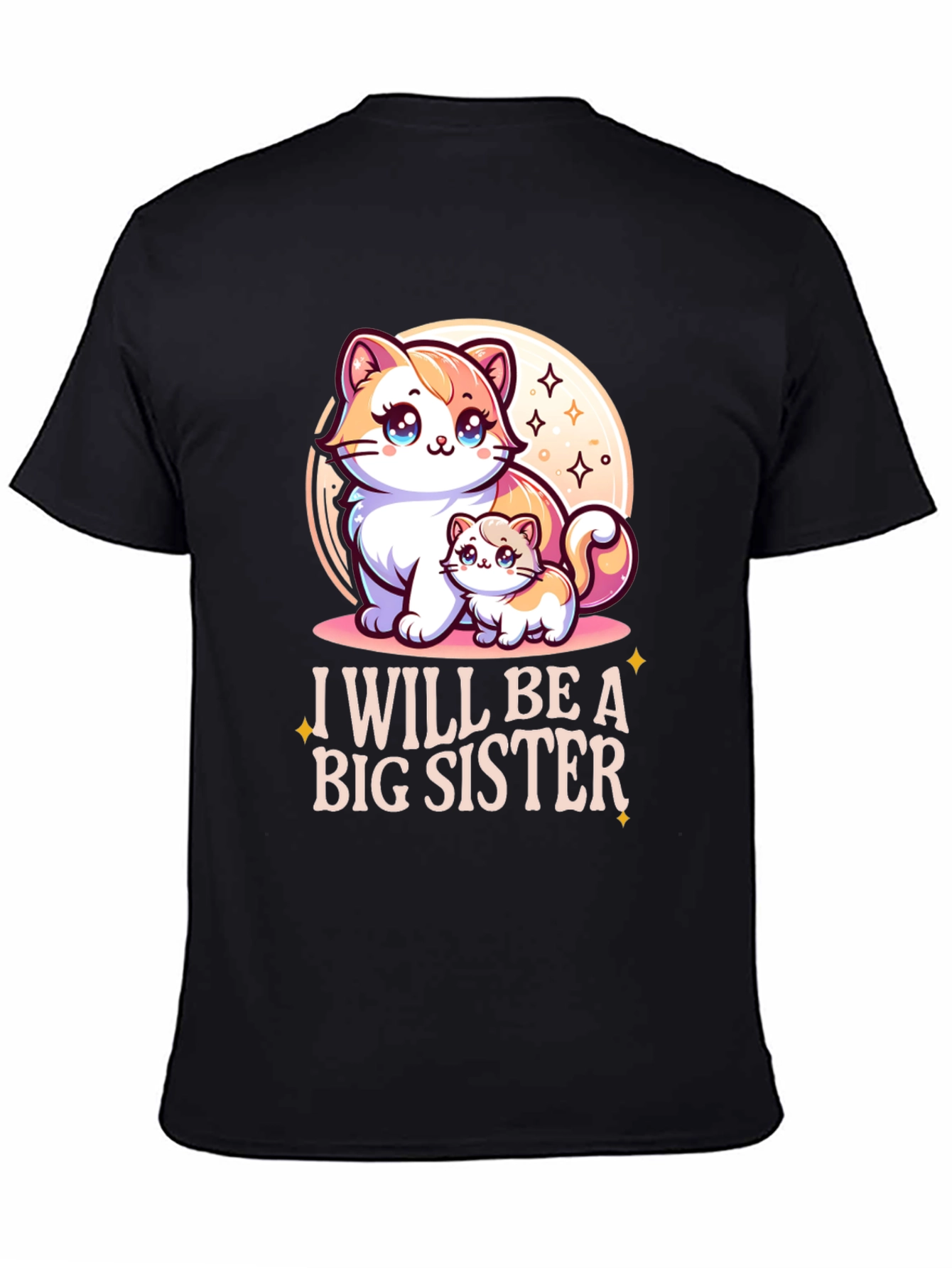 I Will Be A Big Sister Cute Kitten T-Shirt