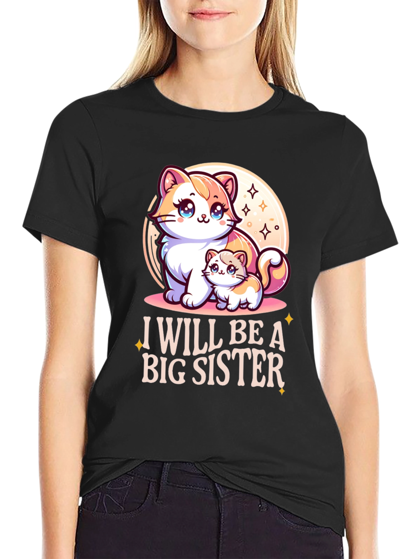 I Will Be A Big Sister Cute Kitten T-Shirt