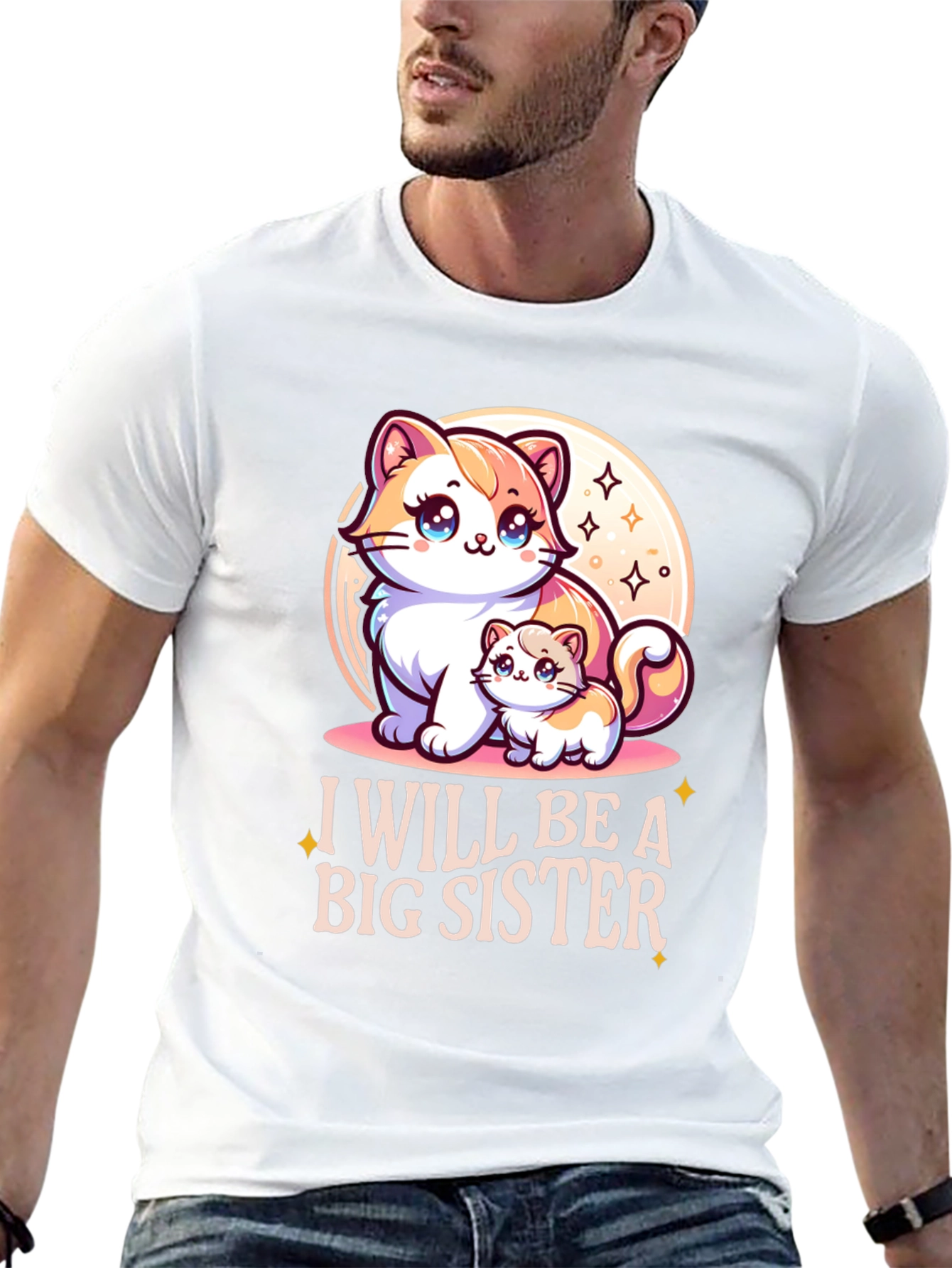 I Will Be A Big Sister Cute Kitten T-Shirt