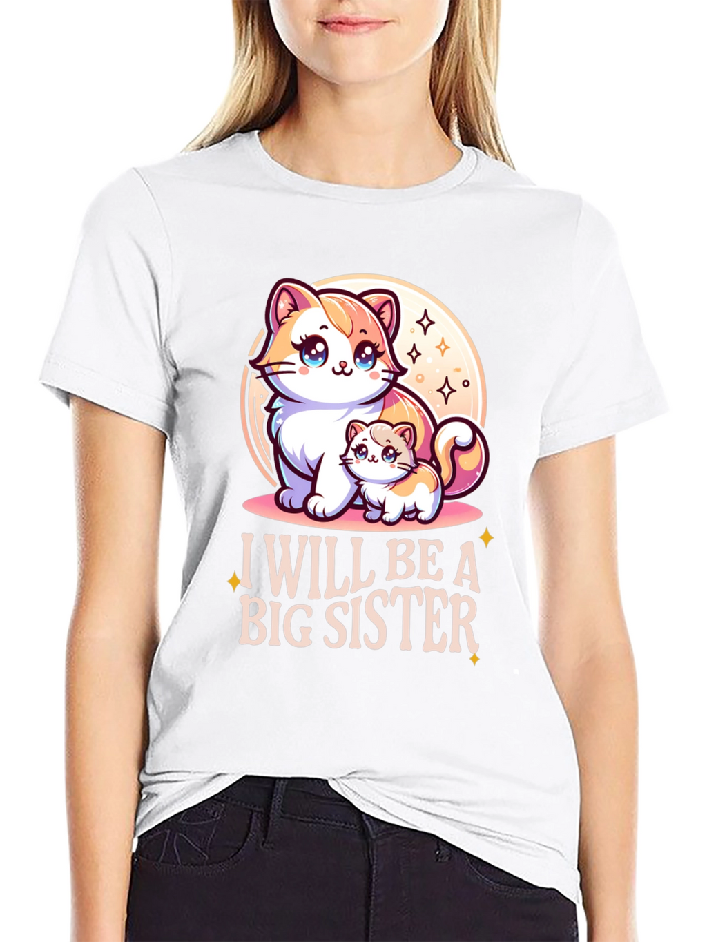 I Will Be A Big Sister Cute Kitten T-Shirt
