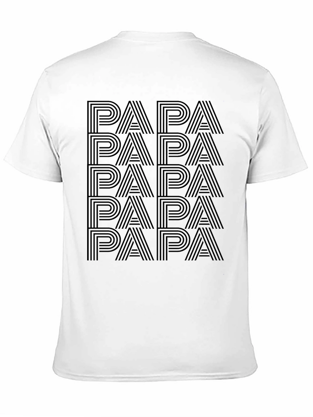 Papa Text Graphic Tee - Cool Dad Shirt