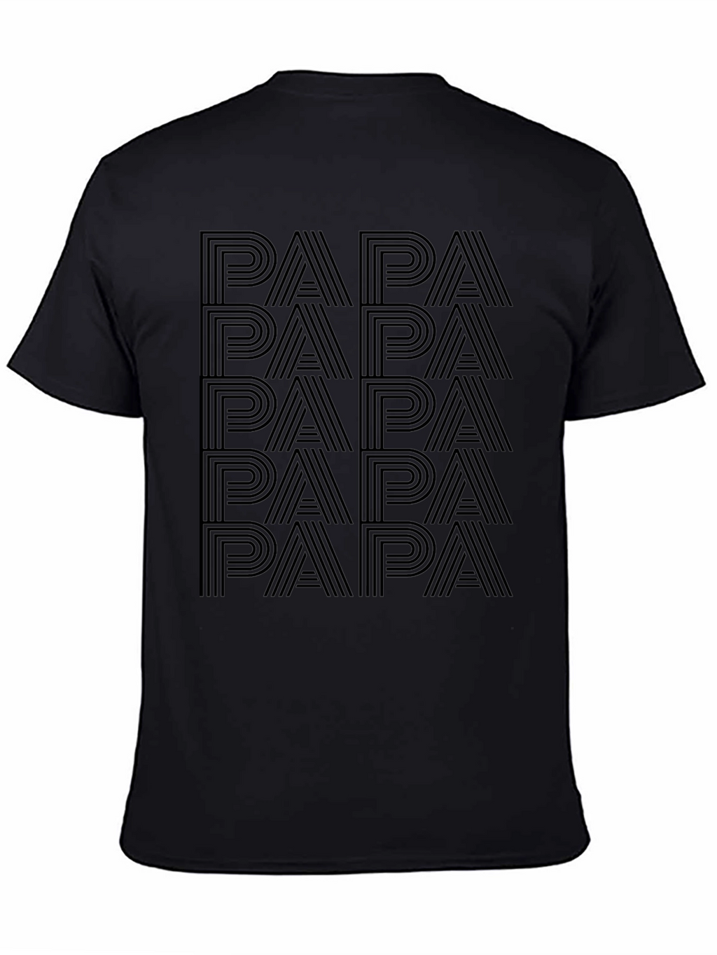 Papa Text Graphic Tee - Cool Dad Shirt