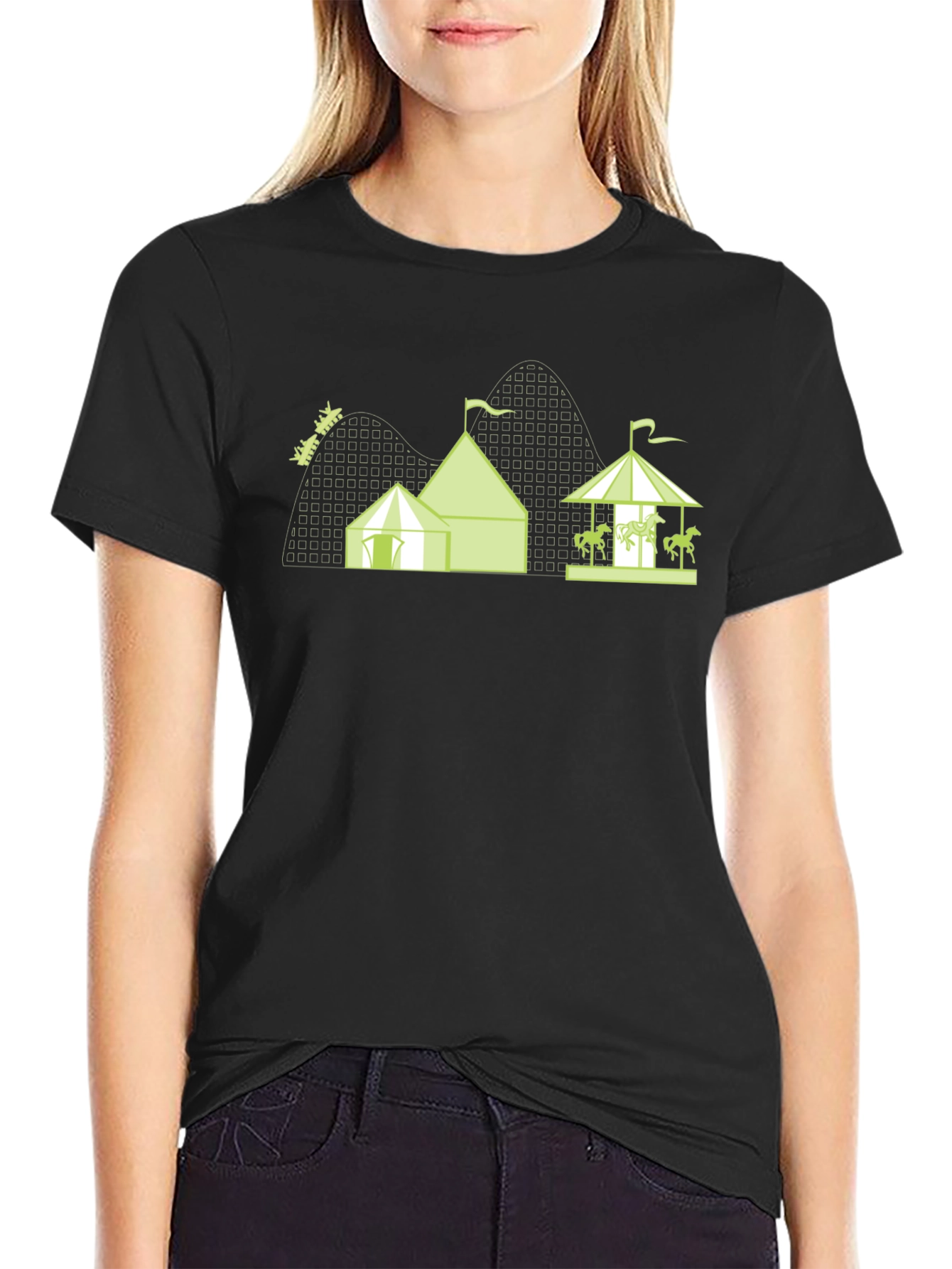 Amusement Park Graphic Tee - Fun & Stylish!
