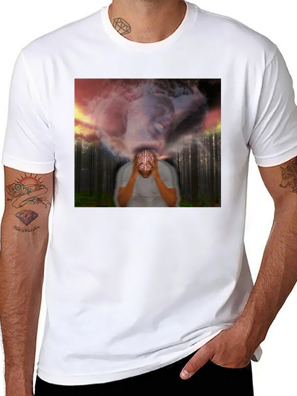 Mindscape T-Shirt - Unique Brain Imagery Tee