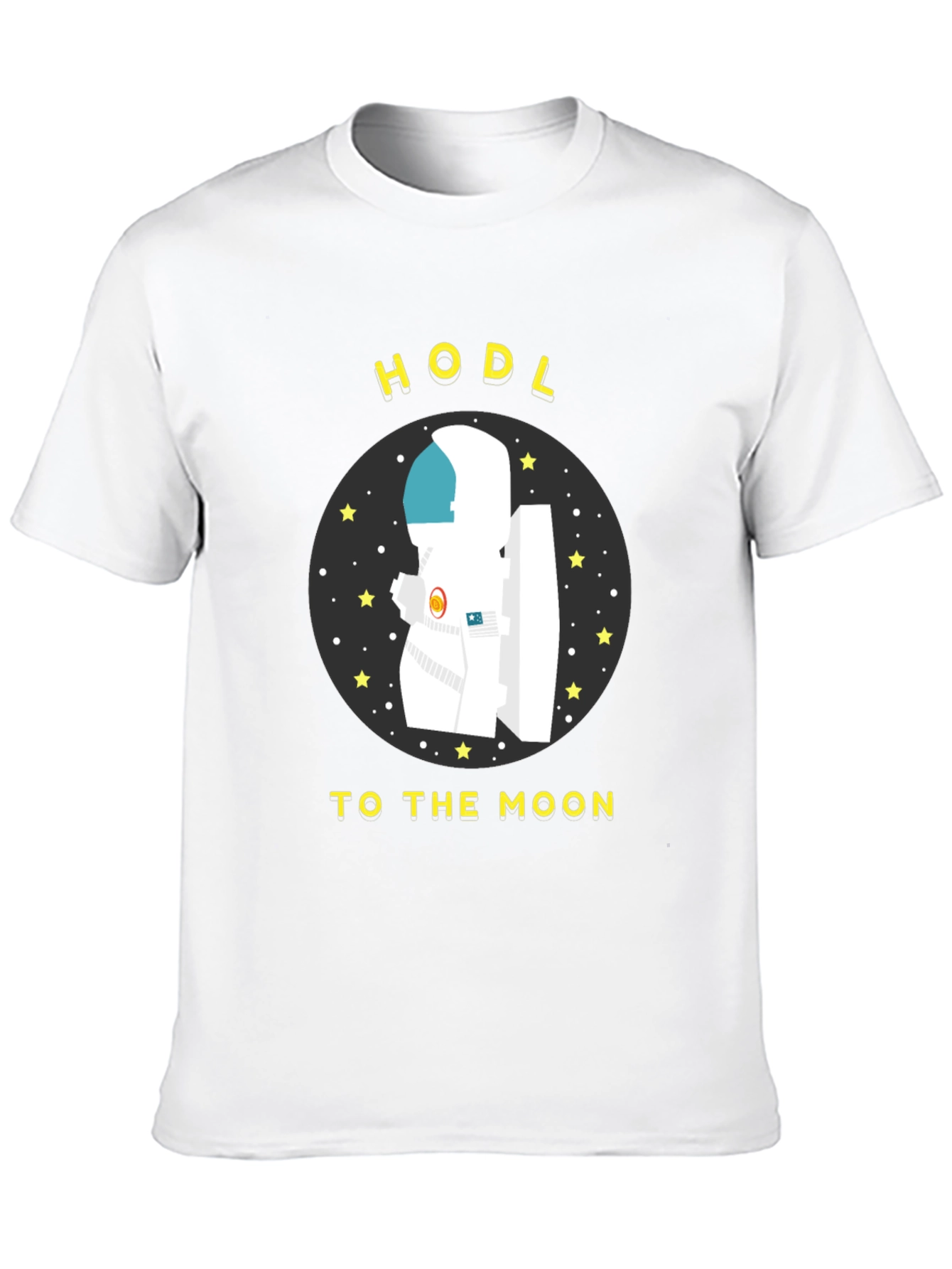 HODL to the Moon T-Shirt Crypto Astronaut