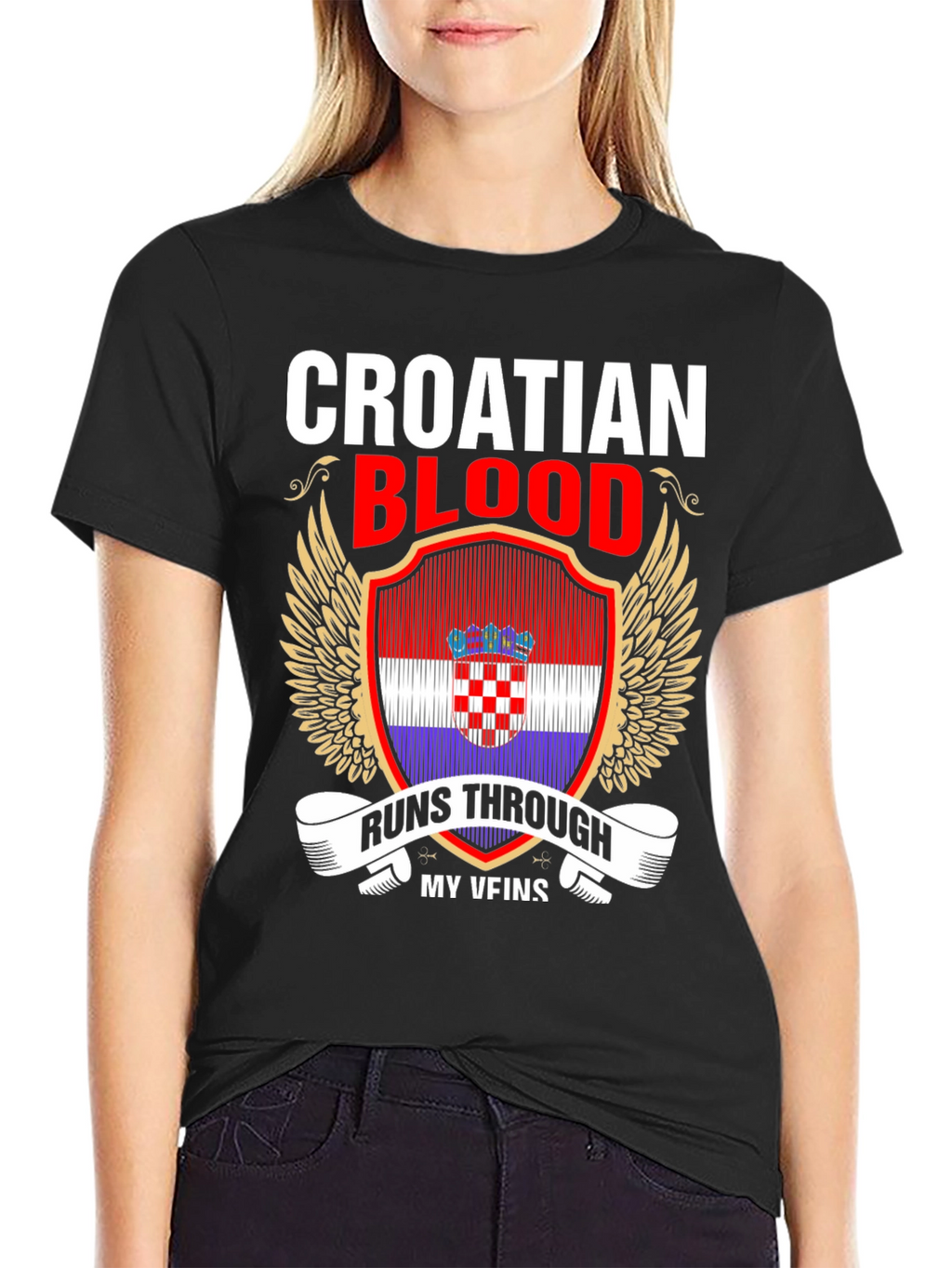 Croatian Blood Runs Through My Veins T-Shirt