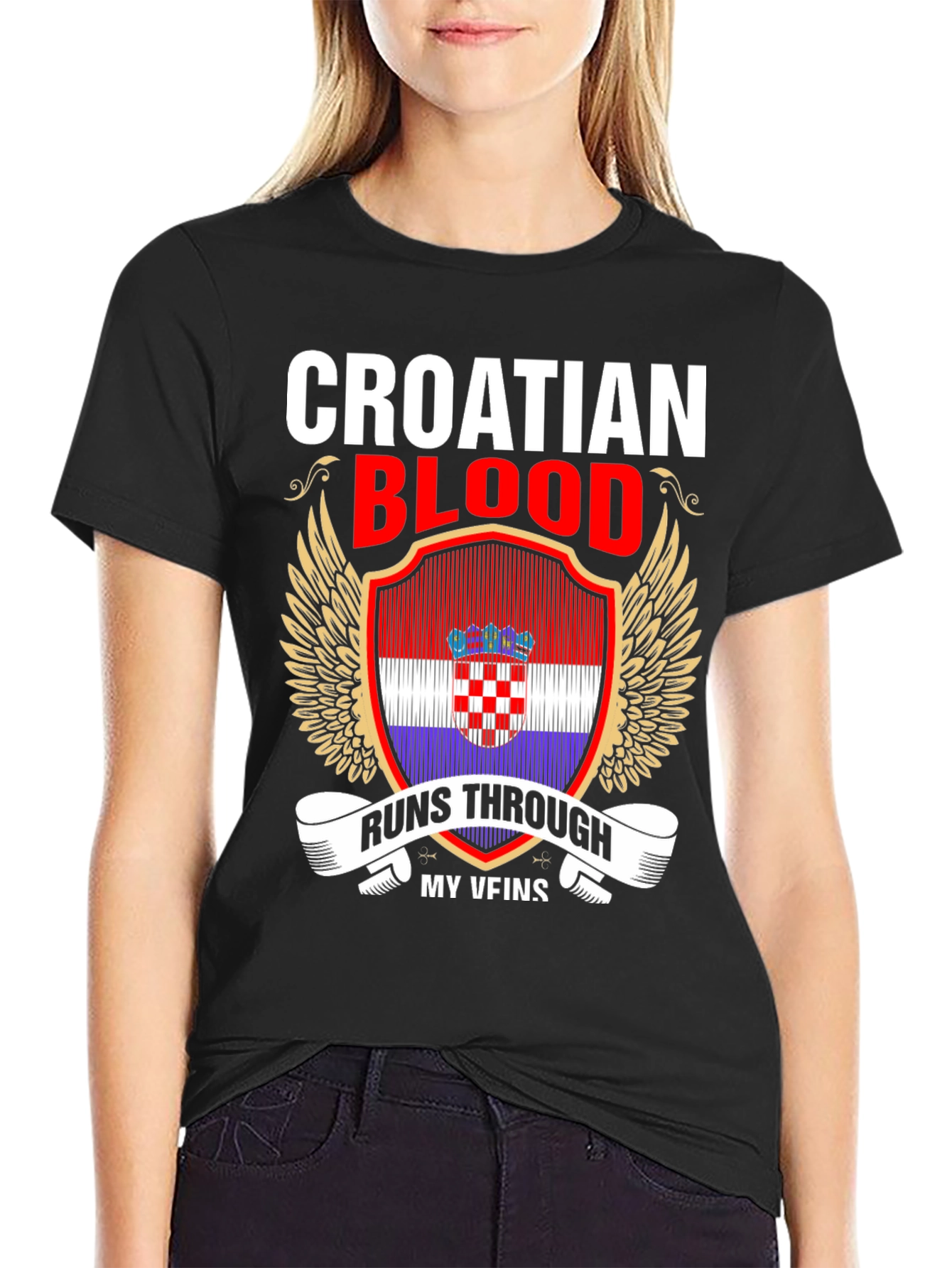 Croatian Blood Runs Through My Veins T-Shirt
